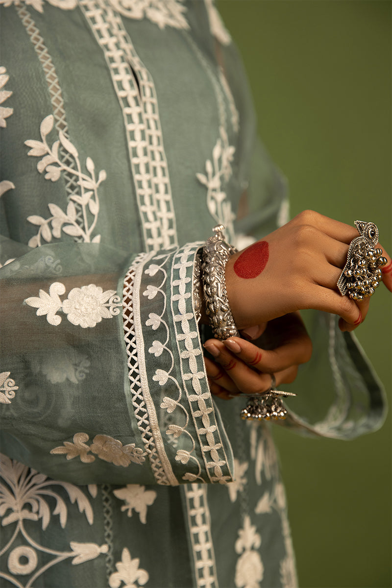 Wardha Saleem | Luxury Pret Traditional Wear | SHAJAR - AARI WORK (2 PC) - Official Wardha Saleem stockist in UK - Sakeena London