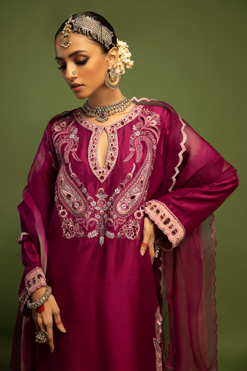 Wardha Saleem | Luxury Pret Traditional Wear | SAANJH - PURE SILK (2 PC) - Official Wardha Saleem stockist in UK - Sakeena London