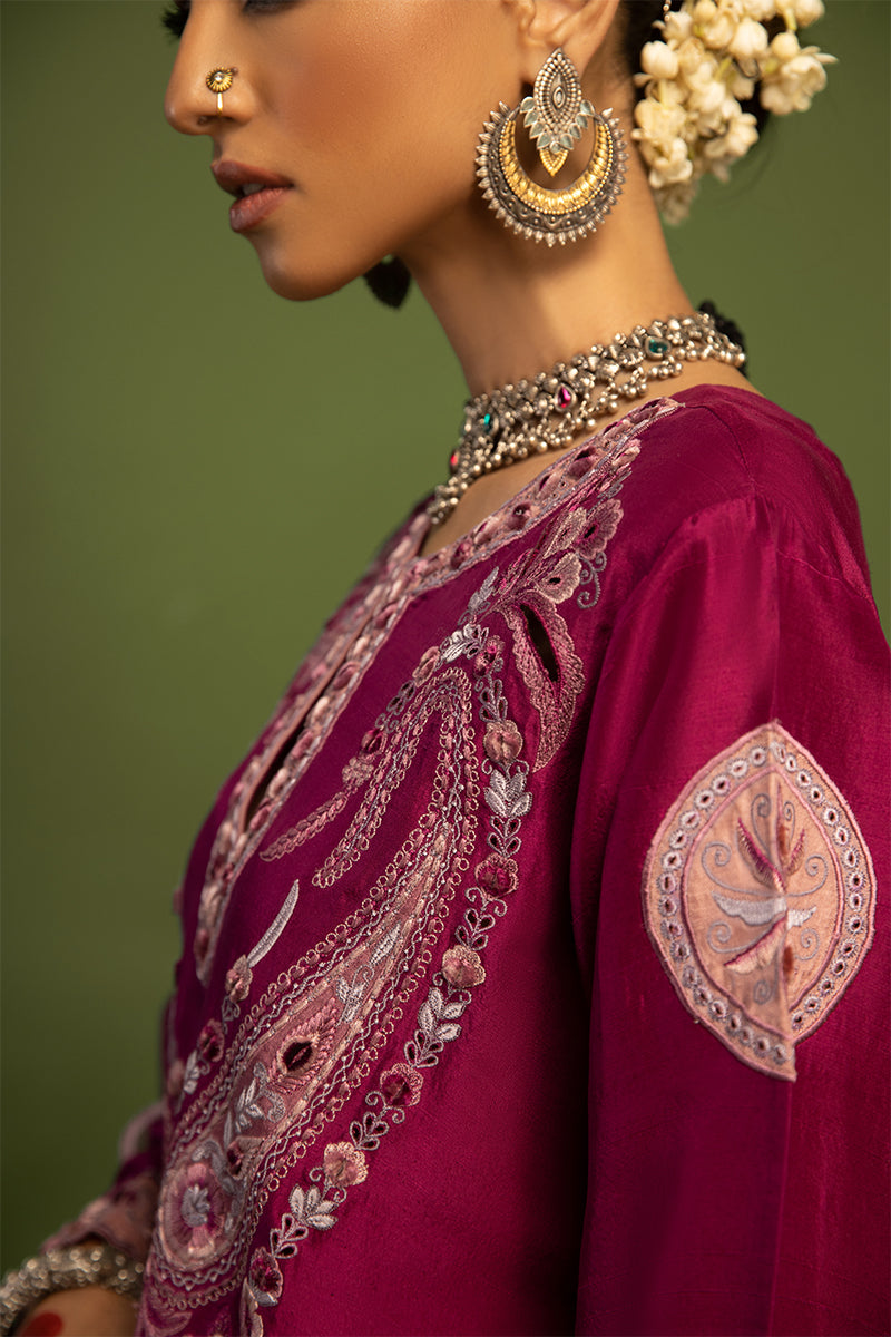Wardha Saleem | Luxury Pret Traditional Wear | SAANJH - PURE SILK (2 PC) - Official Wardha Saleem stockist in UK - Sakeena London