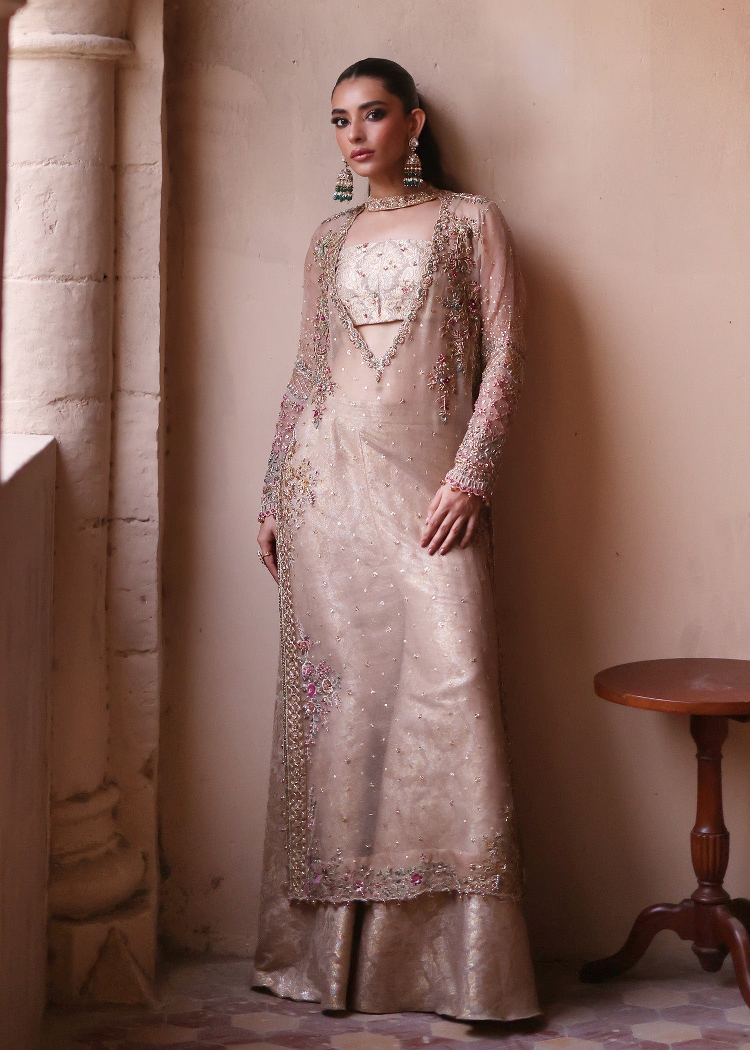 Umsha | Mehfil-e-Rang | Creamy Cashmere - Official Umsha stockist in UK - Sakeena London