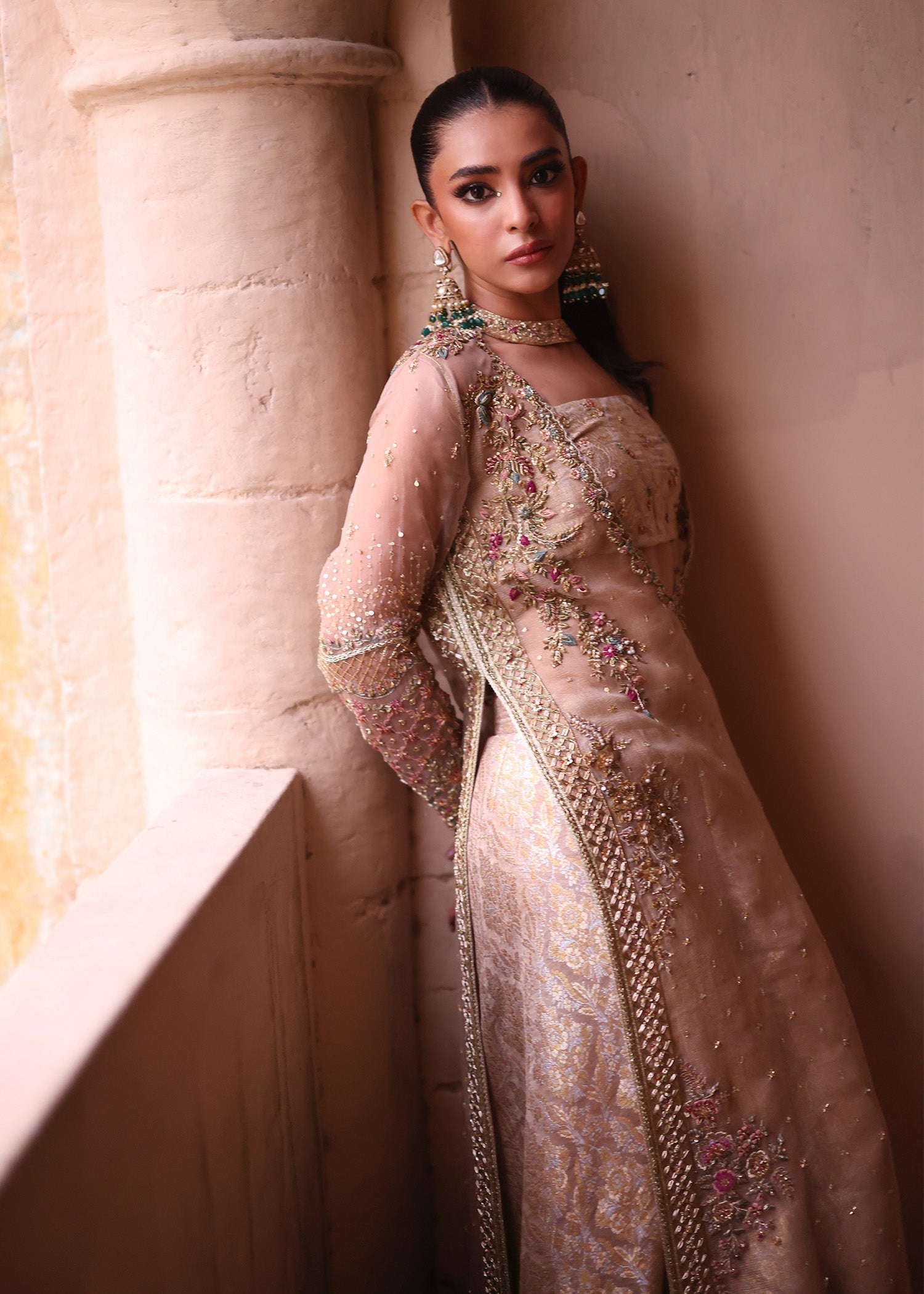Umsha | Mehfil-e-Rang | Creamy Cashmere - Official Umsha stockist in UK - Sakeena London