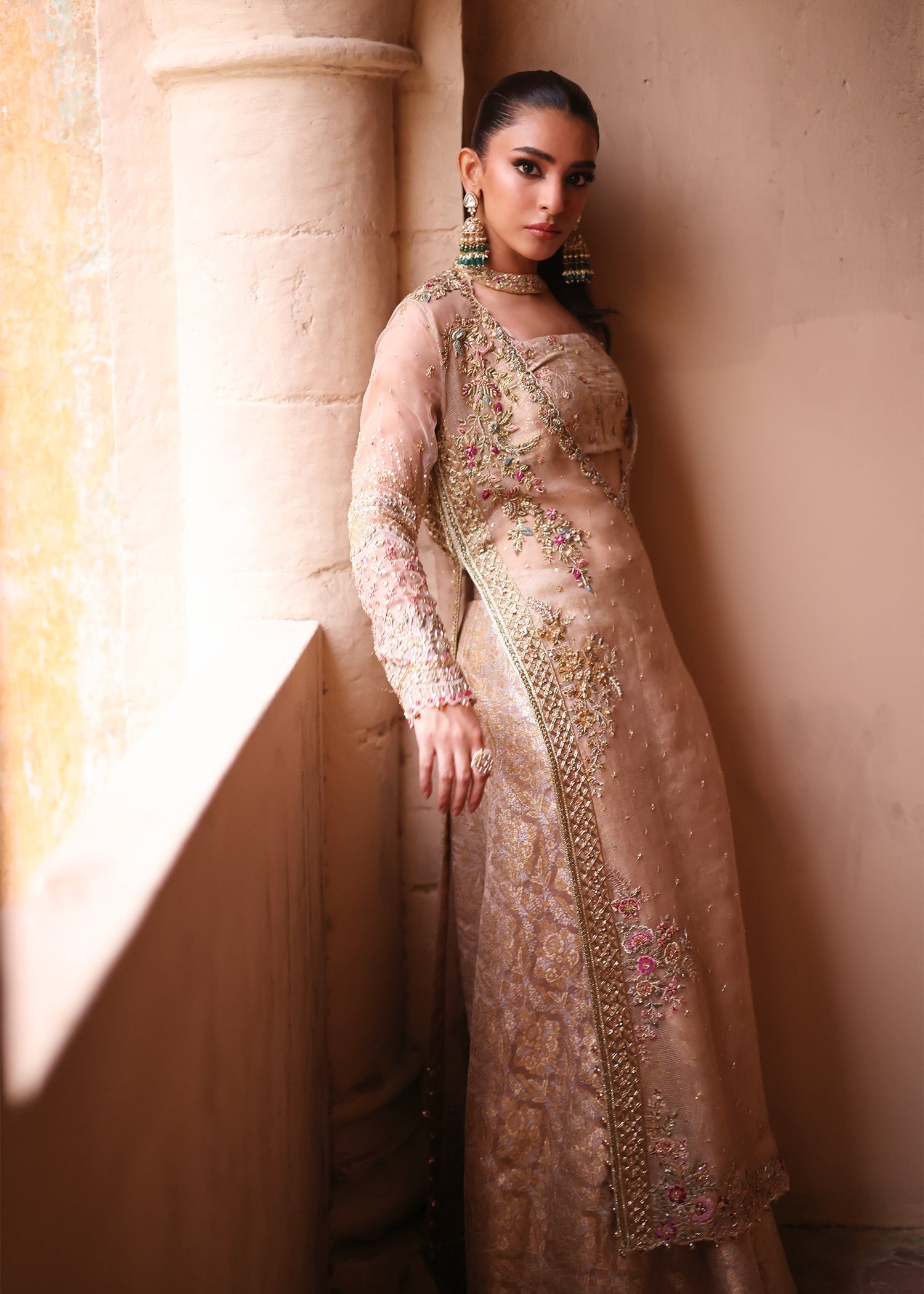Umsha | Mehfil-e-Rang | Creamy Cashmere - Official Umsha stockist in UK - Sakeena London