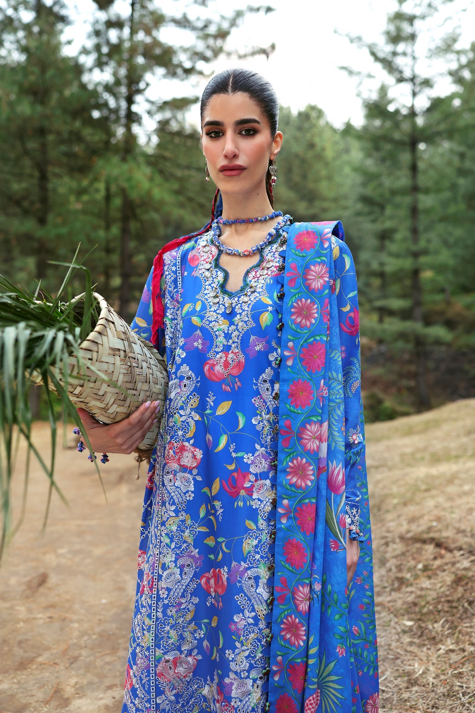 Zaha | Lawn 25 | ZAYANA (ZL25-01 B) - Official Zaha stockist in UK - Sakeena London
