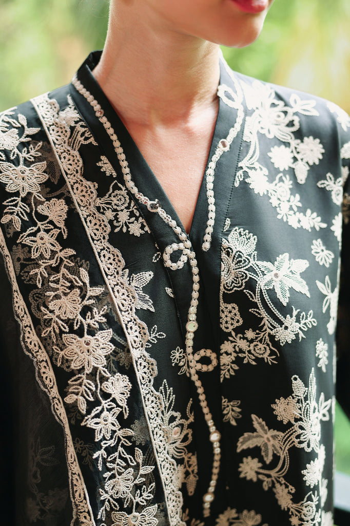 Cross Stitch | Eid Lawn Edit 26 | OBSIDIAN BLOOM