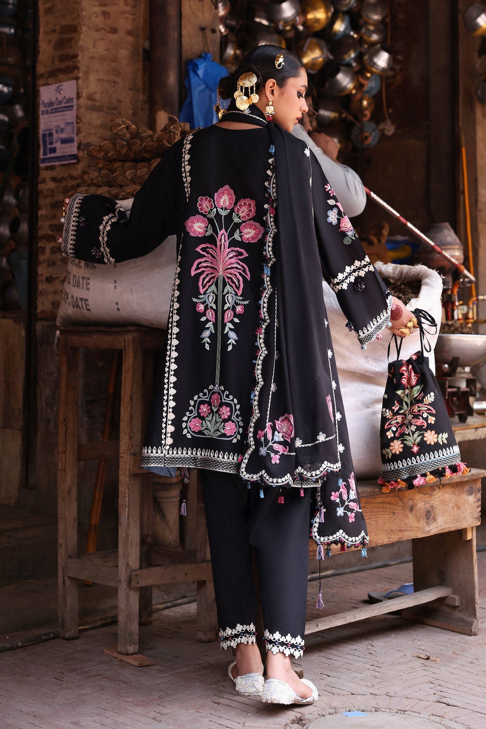 Zaha | Festive Lawn 25 | ZEENAT (ZF-25-07) - Official zaha stockist in UK - Sakeena London