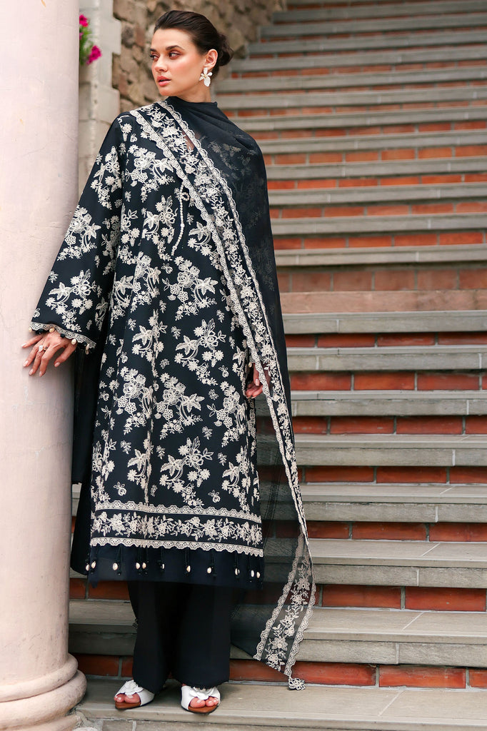 Cross Stitch | Eid Lawn Edit 26 | OBSIDIAN BLOOM