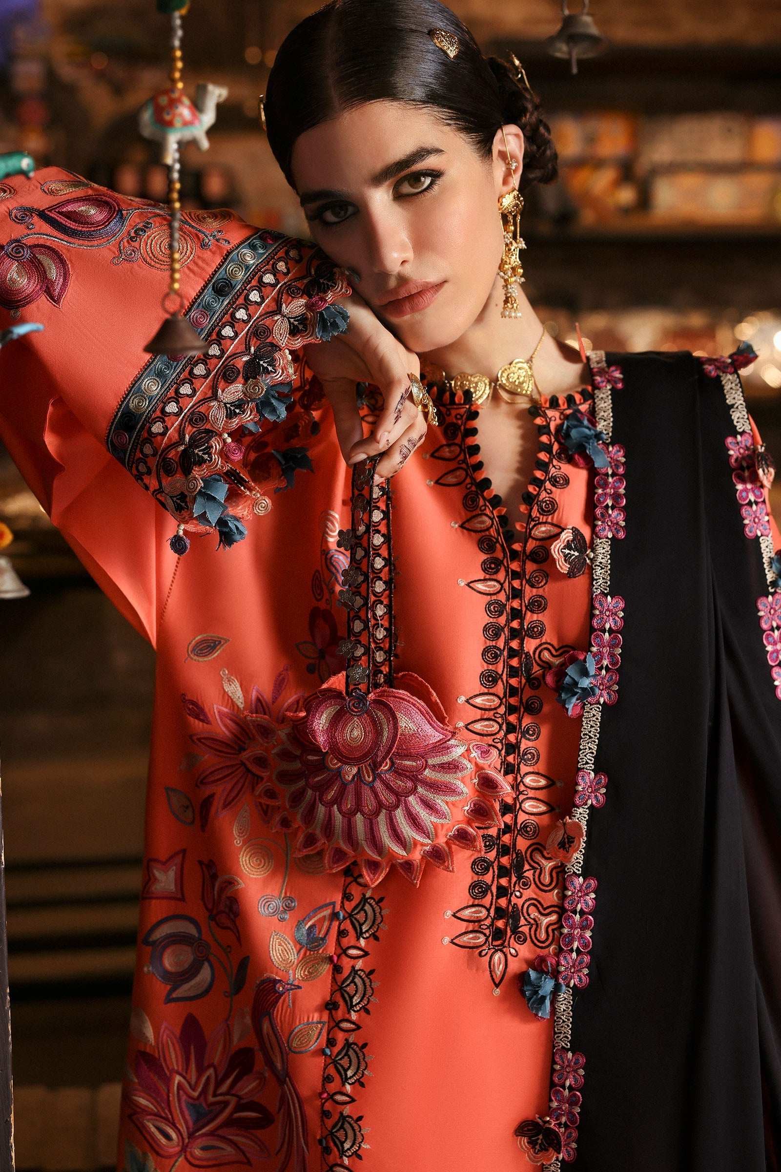 Zaha | Festive Lawn 25 | RANGREZ (ZF-25-06) - Official zaha stockist in UK - Sakeena London