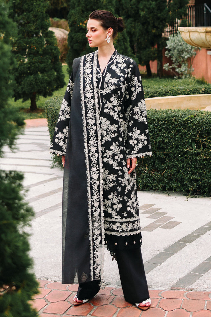 Cross Stitch | Eid Lawn Edit 26 | OBSIDIAN BLOOM