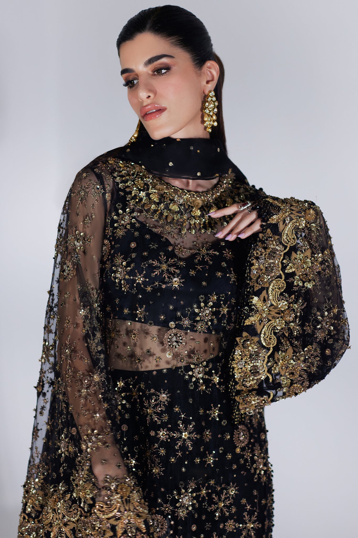 Elan | Luxury Wedding Wears | CASCADE D'ÃTOILES' (EP-21013)
