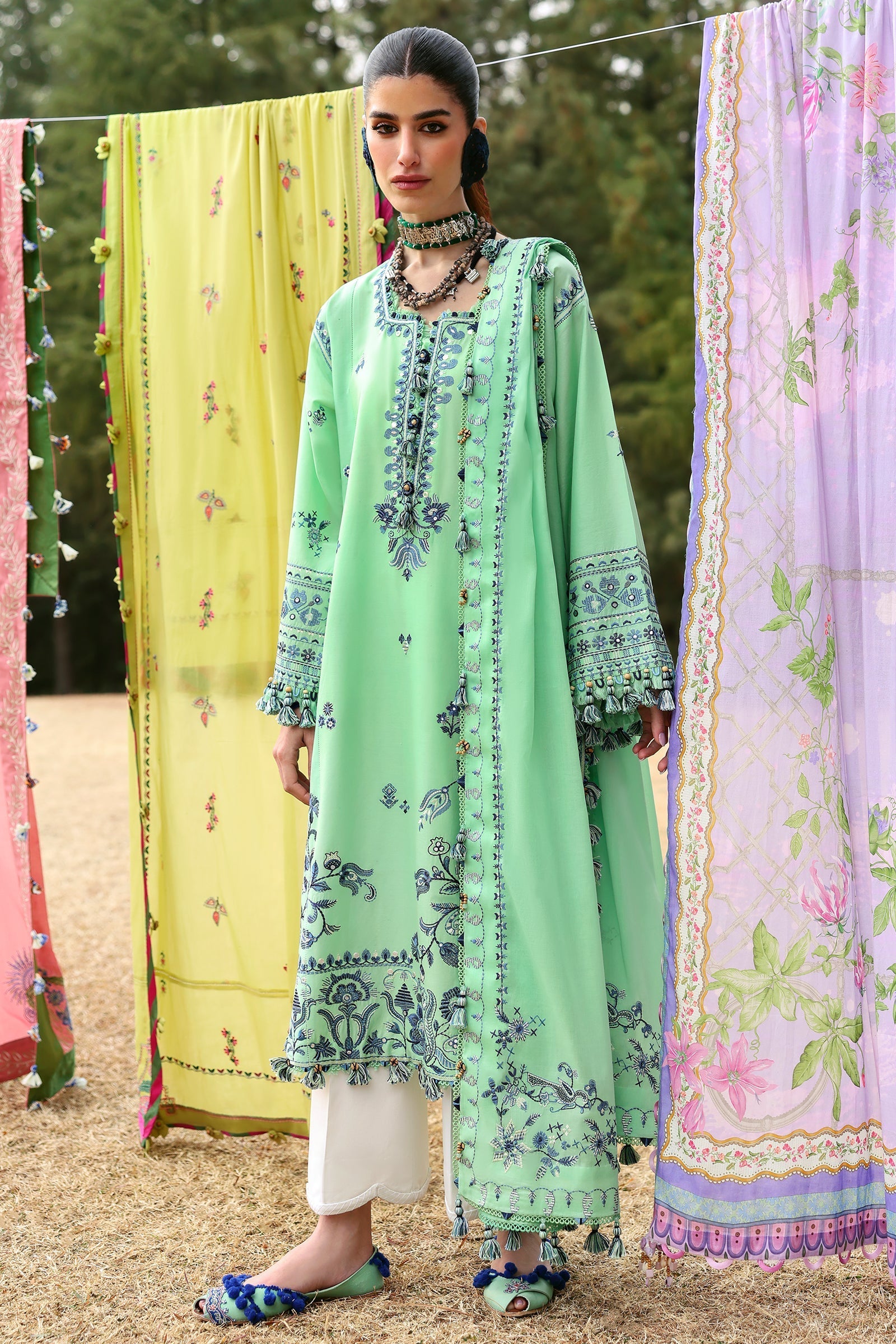 Zaha | Lawn 25 | ELAYA (ZL25-10 A) - Official Zaha stockist in UK - Sakeena London