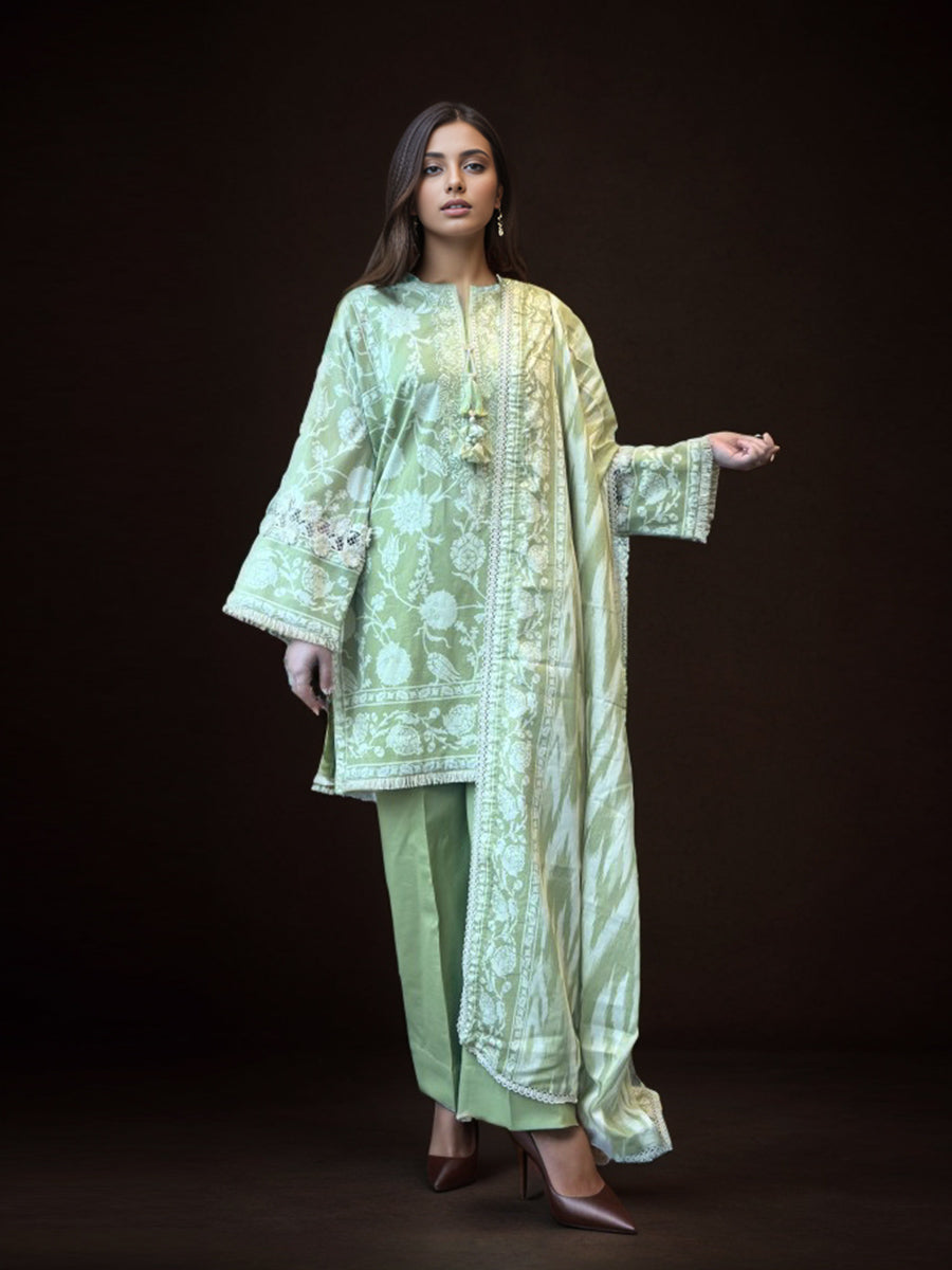 Salitex | Izel Lawn 24 | 3PC UNSTITCHED DIGITAL PRINTED & EMBROIDERED LAWN SUIT - Official Salitex stockist in UK - Sakeena London