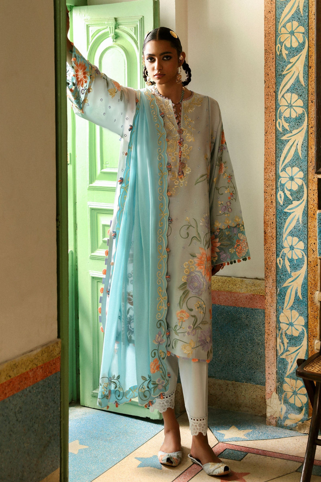 Zaha | Festive Lawn 25 | SHEHRBANO (ZF-25-03) - Official Zaha stockist in UK - Sakeena London