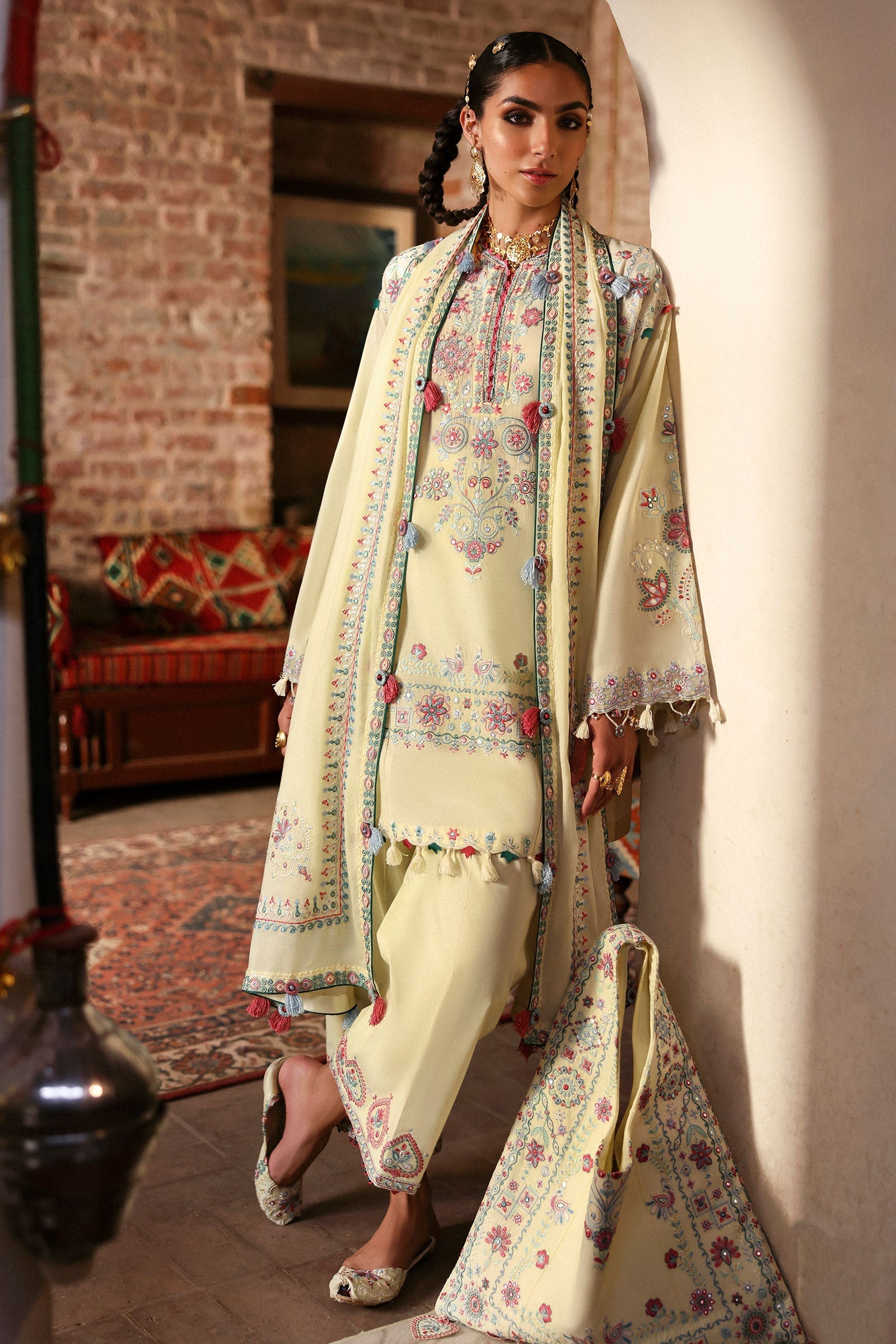 Zaha | Festive Lawn 25 | MEHERBANO (ZF-25-01) - Official Zaha stockist in UK - Sakeena London