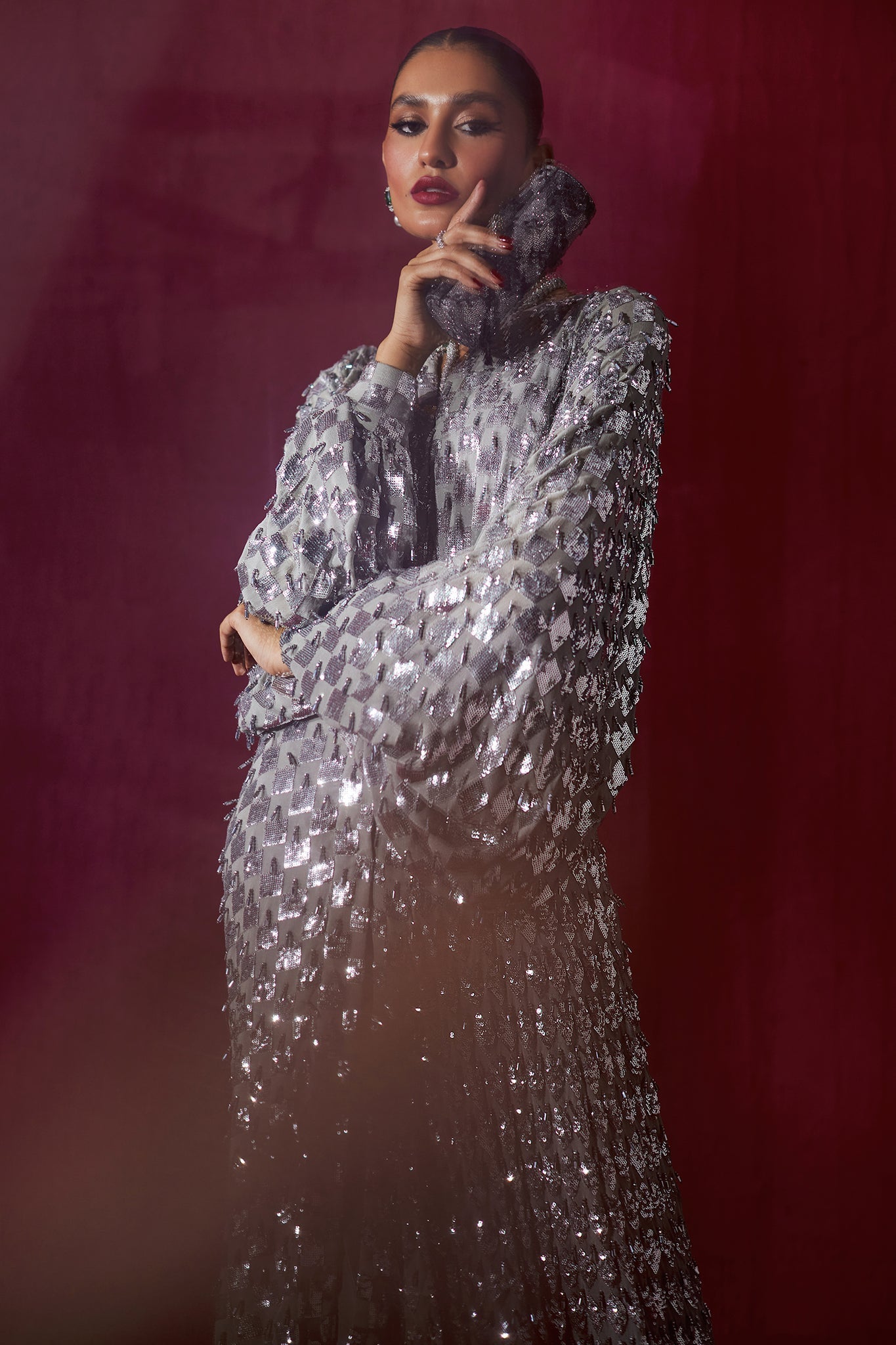 Elan | Luxury Wedding Wears | ÃCLAT DE LUNE D'ARGENT (EP-20996)