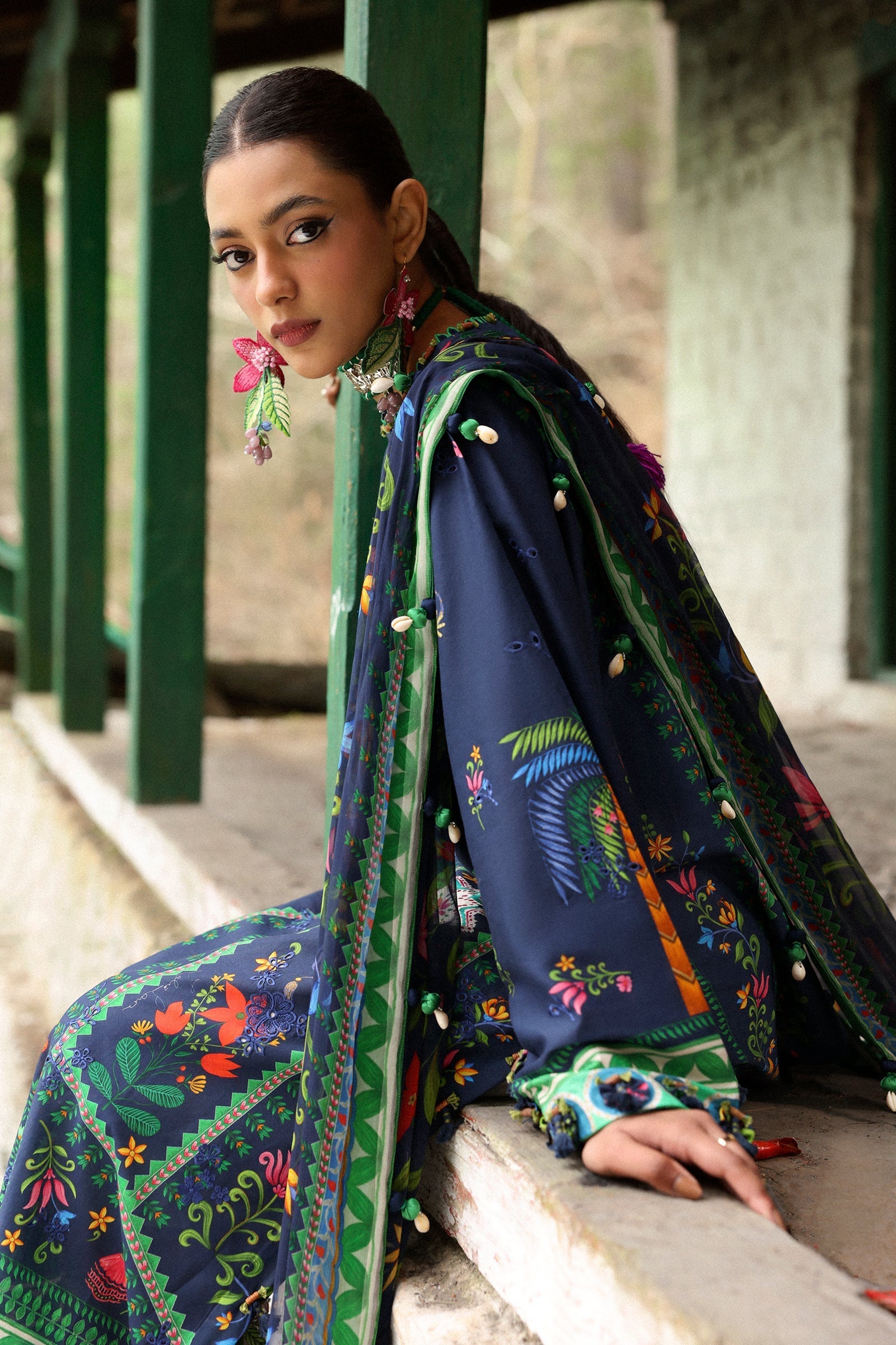 Zaha | Lawn 25 | AMANI (ZL25-06 B) - Official Zaha stockist in UK - Sakeena London
