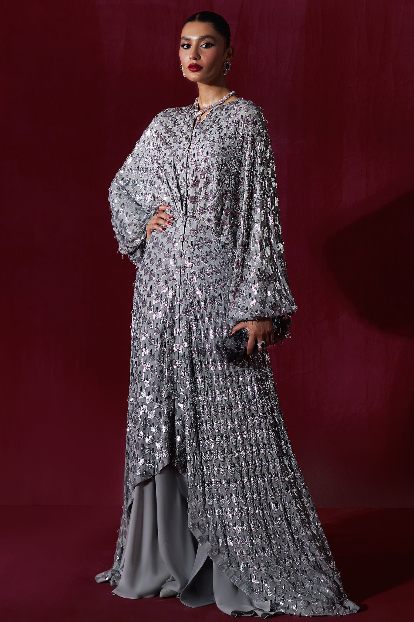 Elan | Luxury Wedding Wears | ÃCLAT DE LUNE D'ARGENT (EP-20996)