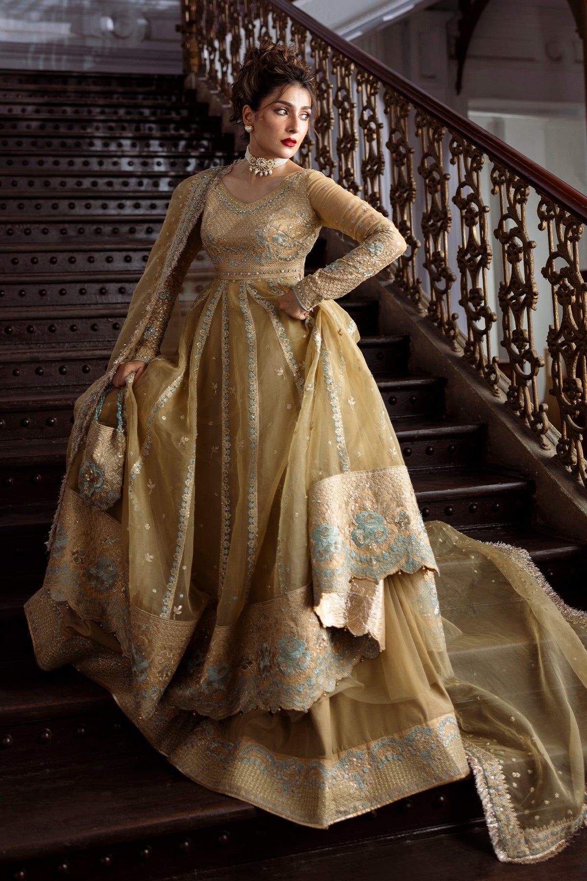 Erum Khan | Jahan Wedding 25 | Golden Glow - Official Erum Khan stockist in UK - Sakeena London