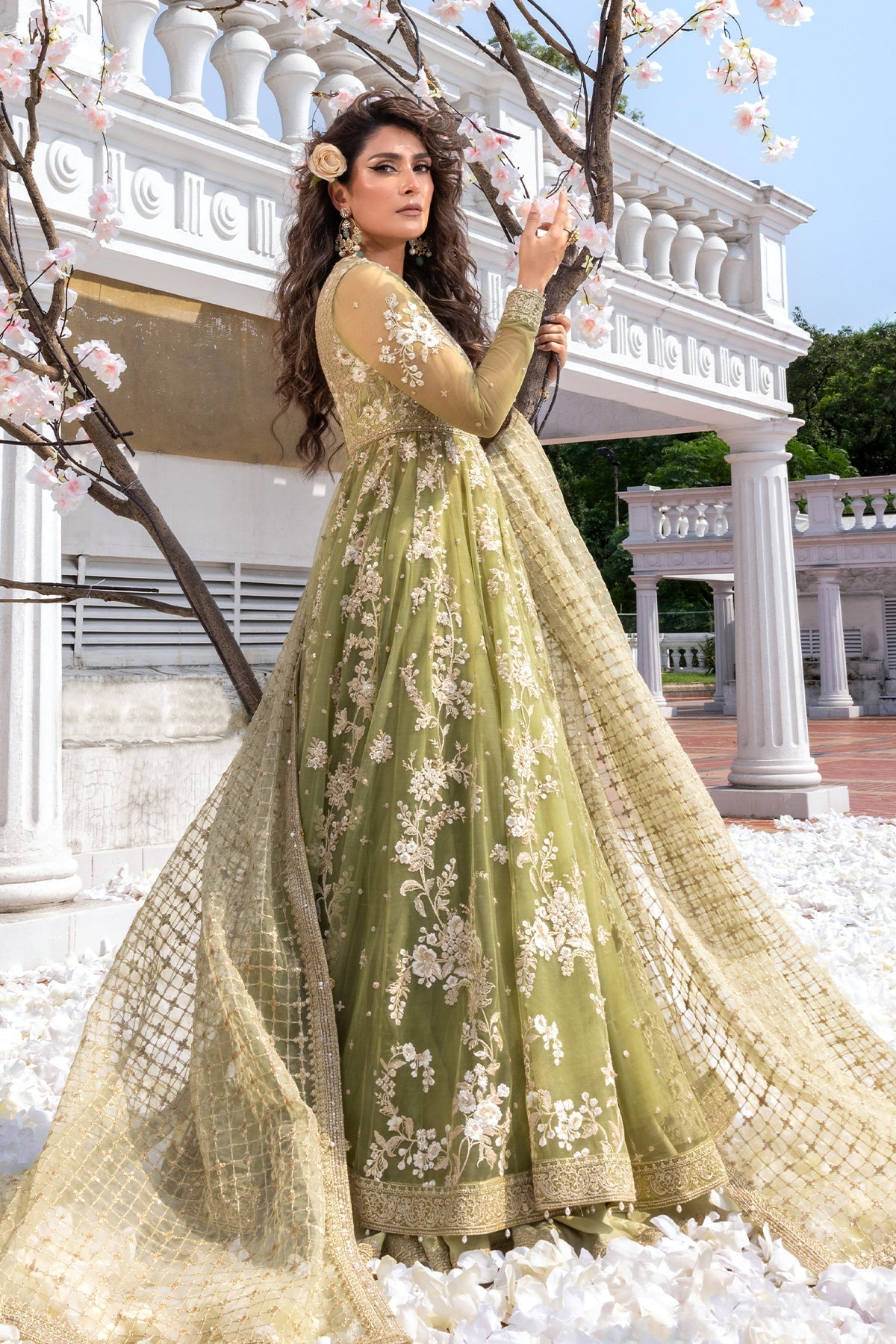 Erum Khan | Jahan Wedding 25 | Mint Glow - Official Erum Khan stockist in UK - Sakeena London