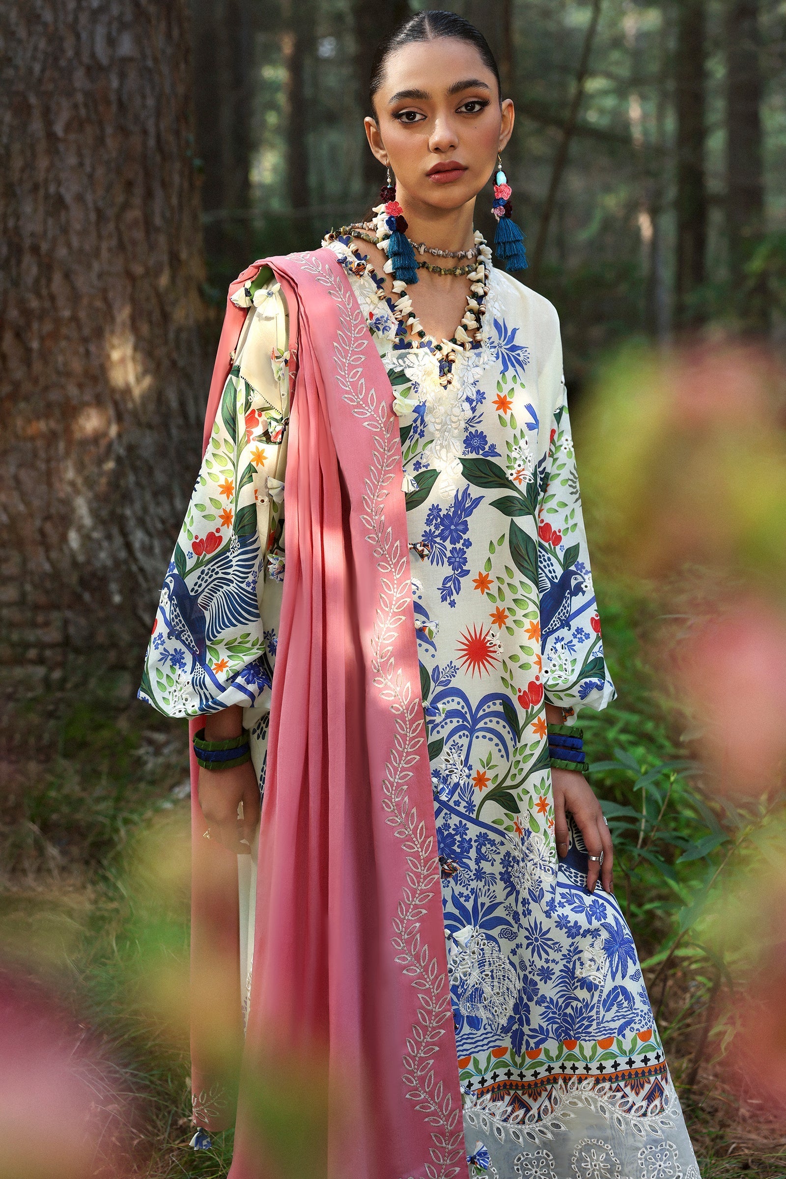 Zaha | Lawn 25 | WHITE SOLANA (ZL25-03 B) - Official Zaha stockist in UK - Sakeena London