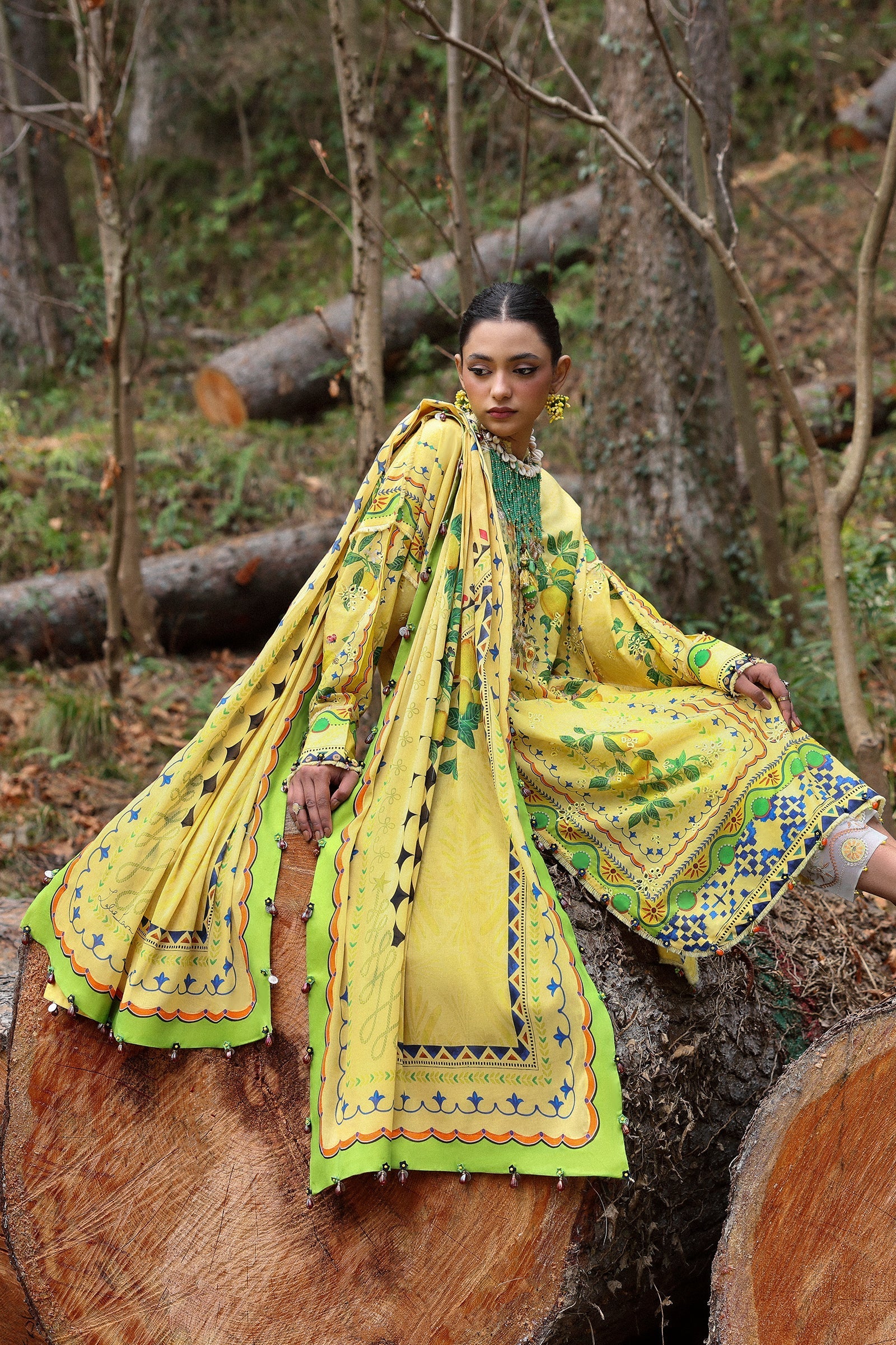 Zaha | Lawn 25 | DAHLIA (ZL25-04 A) - Official Zaha stockist in UK - Sakeena London