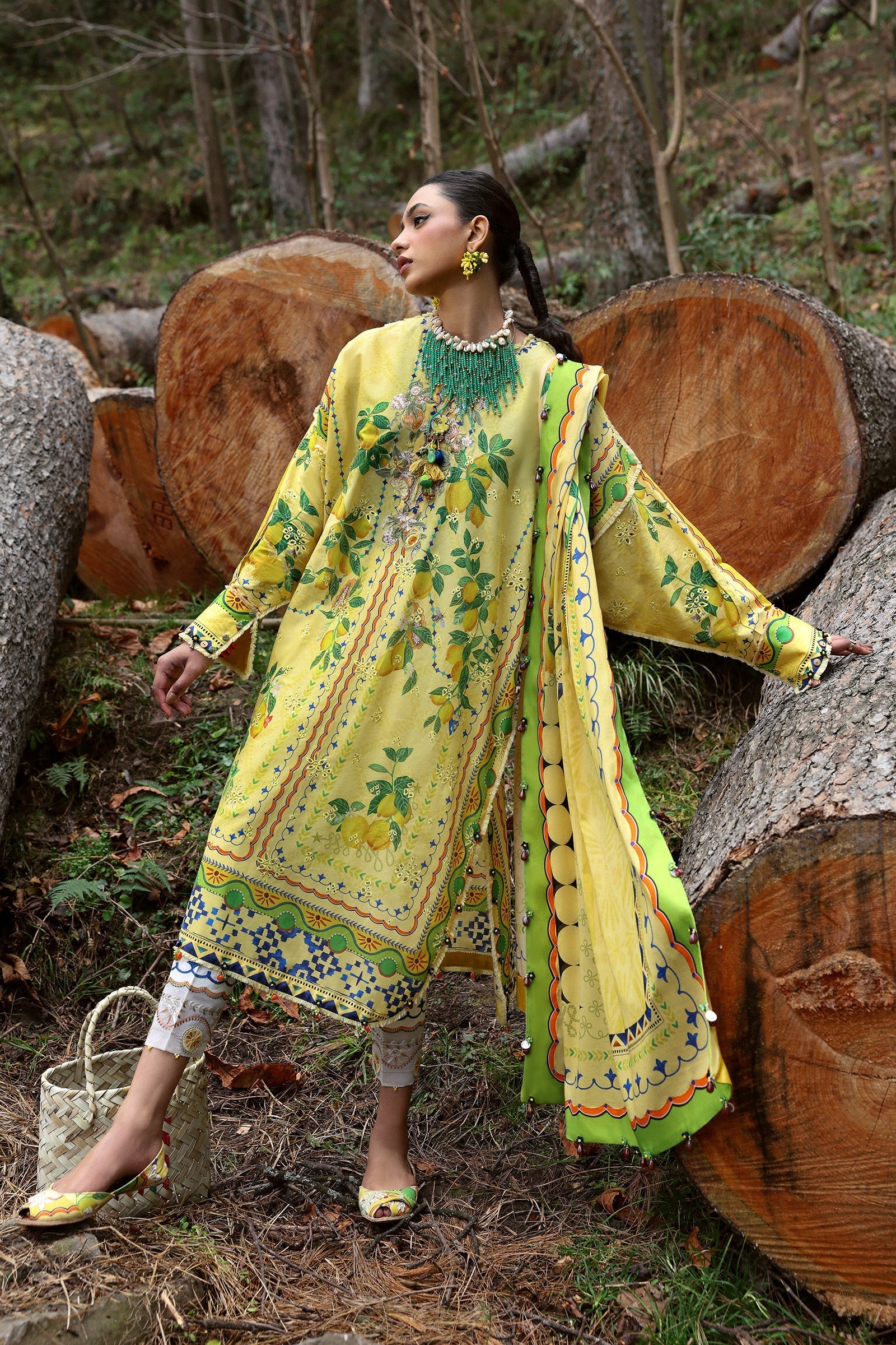 Zaha | Lawn 25 | DAHLIA (ZL25-04 A) - Official Zaha stockist in UK - Sakeena London