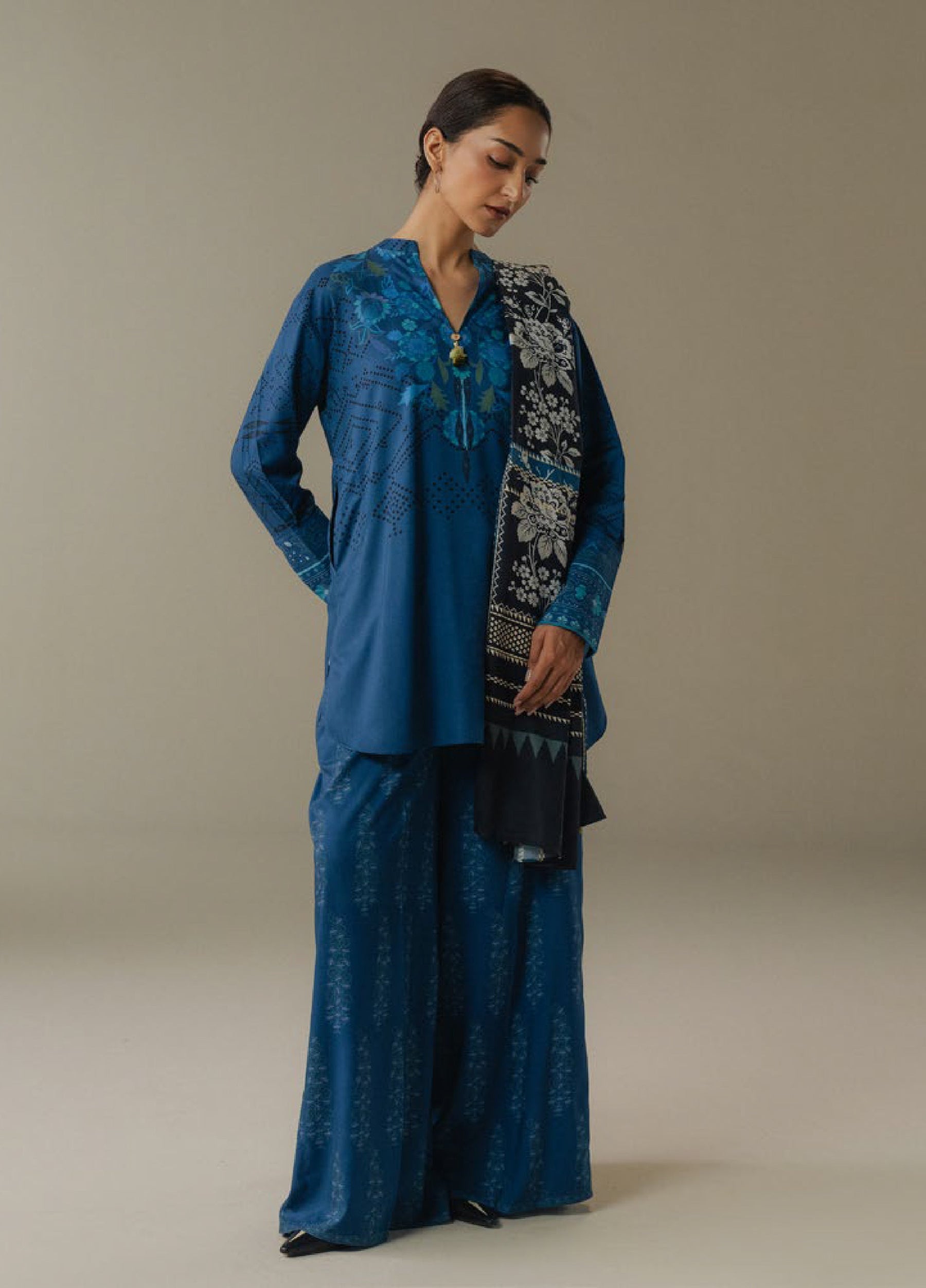 Zara Shahjahan | Coco Prints 25 |Terracotta Sky-9B - Official Zara Shahjahan stockist in UK - Sakeena London