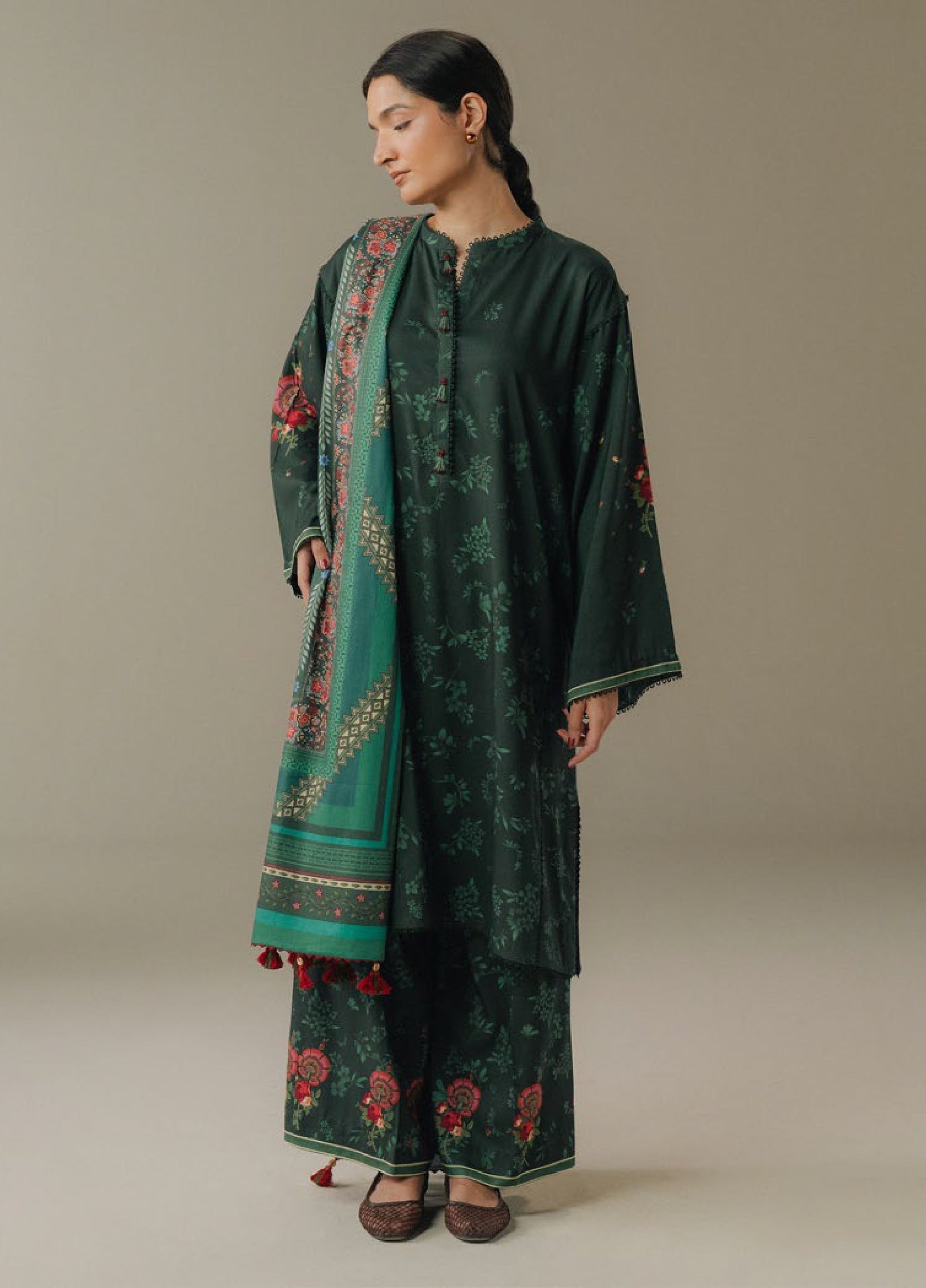 Zara Shahjahan | Coco Prints 25 | Wild Fern-2A - Official Zara Shahjahan stockist in UK - Sakeena London