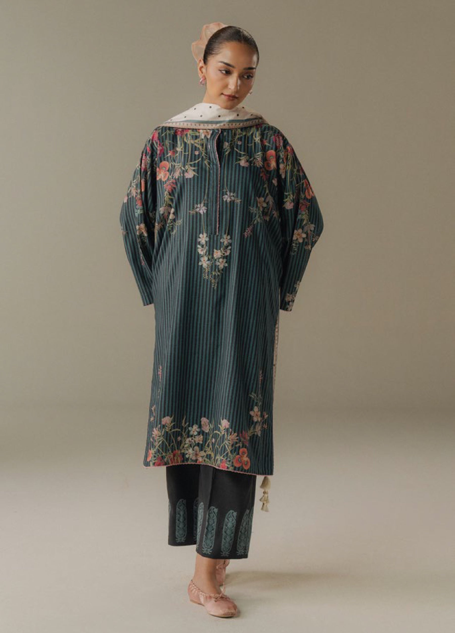 Zara Shahjahan | Coco Prints 25 | Amber Days-1B - Official Zara shahjahan stockist in UK - Sakeena London