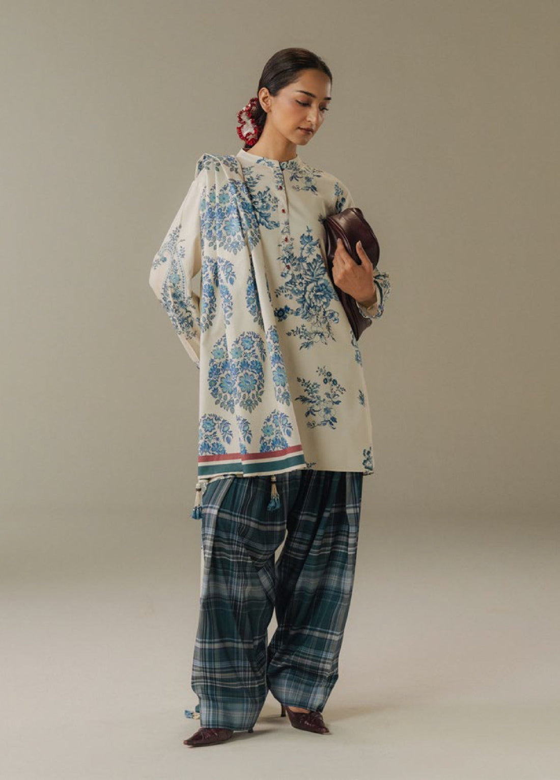 Zara Shahjahan | Coco Prints 25 |Hushed Ember-6A - Official Zara Shahjahan stockist in UK - Sakeena London