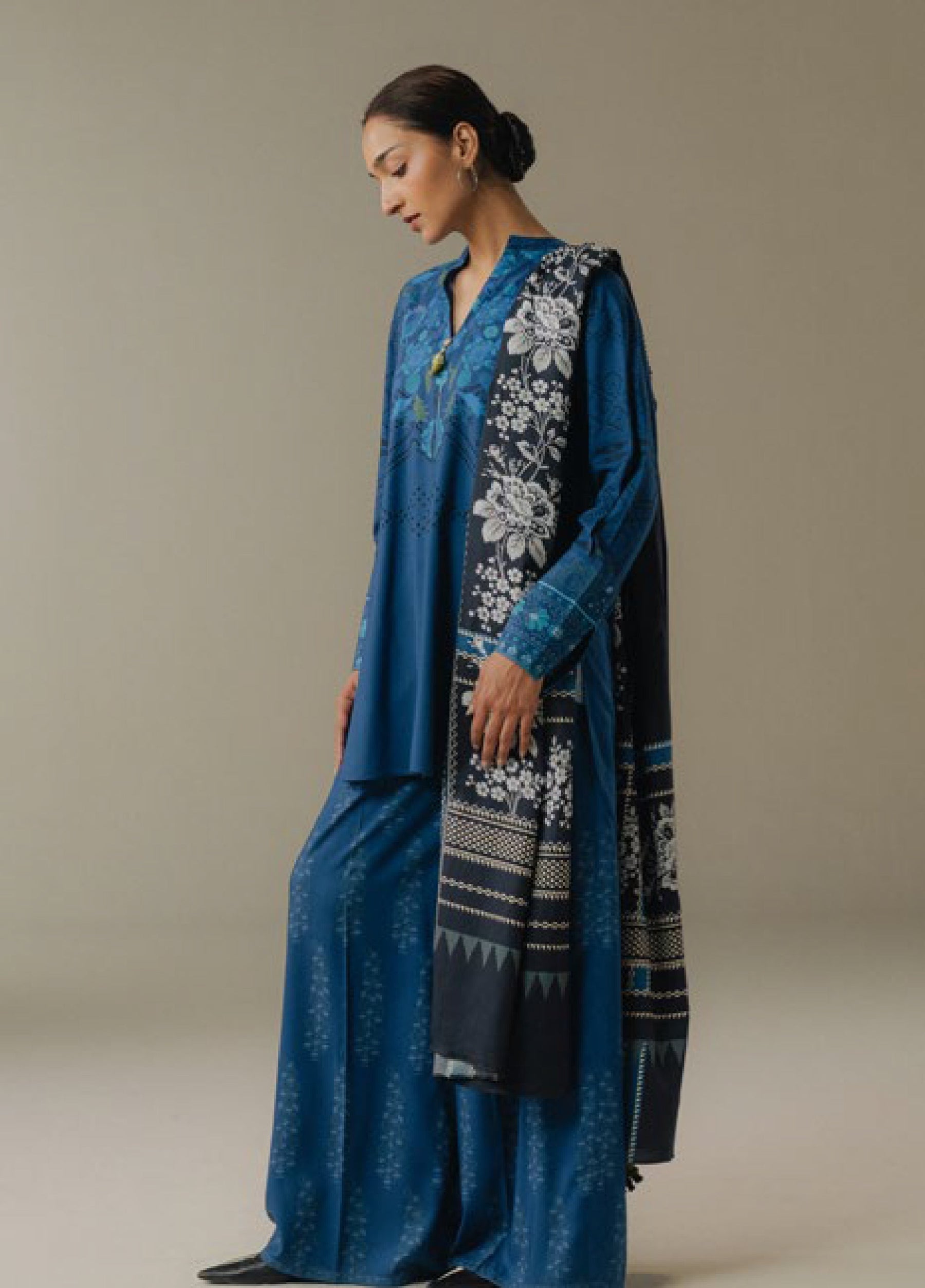 Zara Shahjahan | Coco Prints 25 |Terracotta Sky-9B - Official Zara Shahjahan stockist in UK - Sakeena London