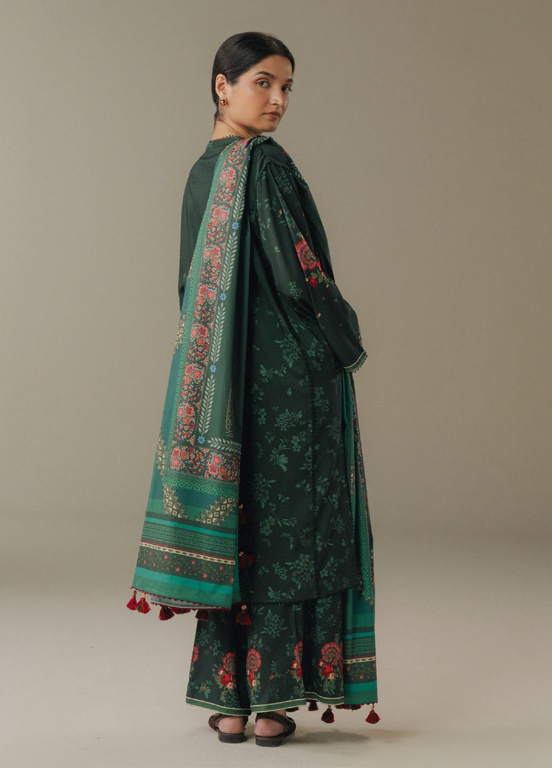Zara Shahjahan | Coco Prints 25 | Wild Fern-2A - Official Zara Shahjahan stockist in UK - Sakeena London