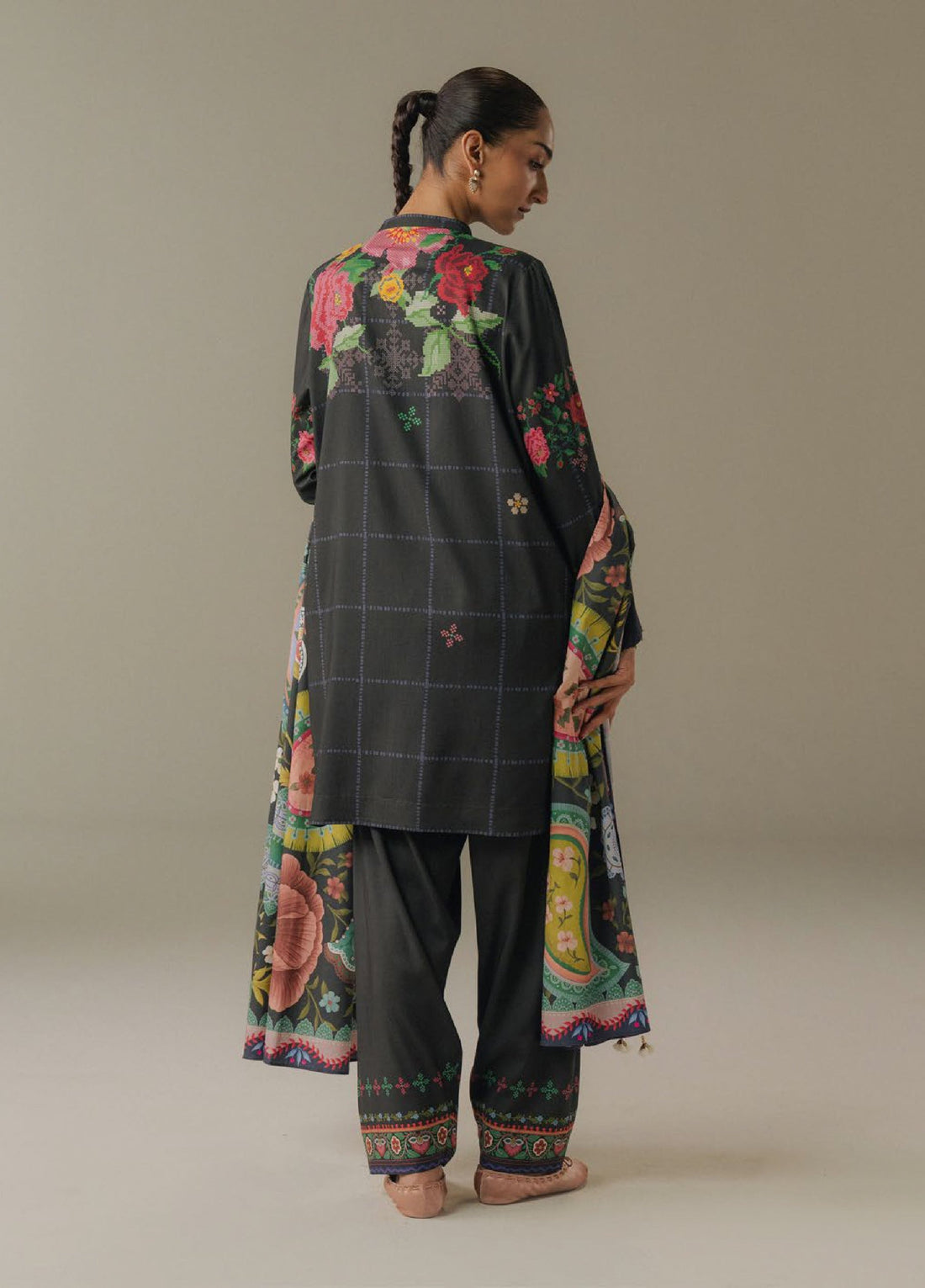 Zara Shahjahan | Coco Prints 25 | Olive Hour-5A - Official Zara Shahjahan stockist in UK - Sakeena London