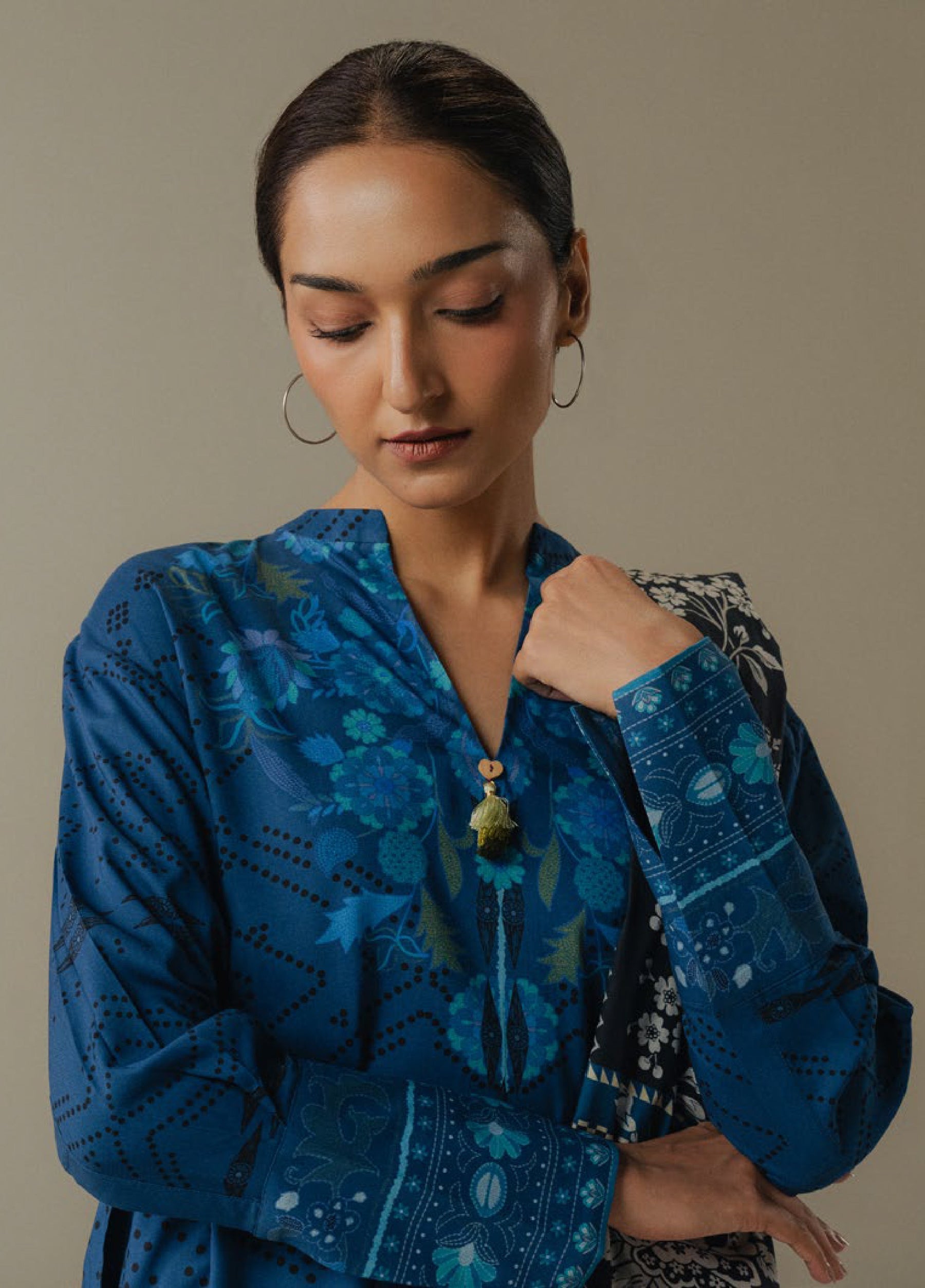 Zara Shahjahan | Coco Prints 25 |Terracotta Sky-9B - Official Zara Shahjahan stockist in UK - Sakeena London