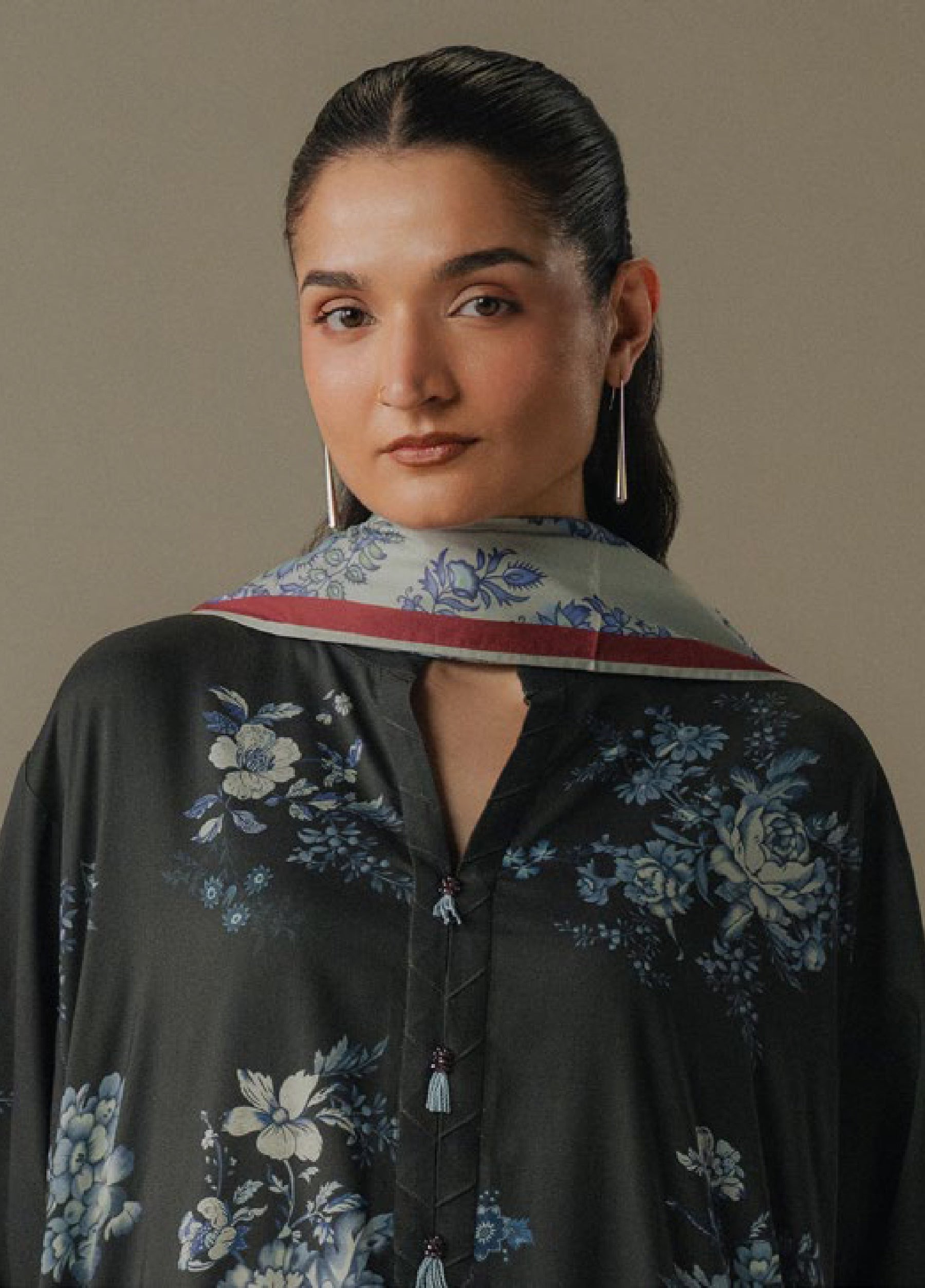 Zara Shahjahan | Coco Prints 25 | Hushed Ember-6B - Official Zara Shahjahan stockist in UK - Sakeena London