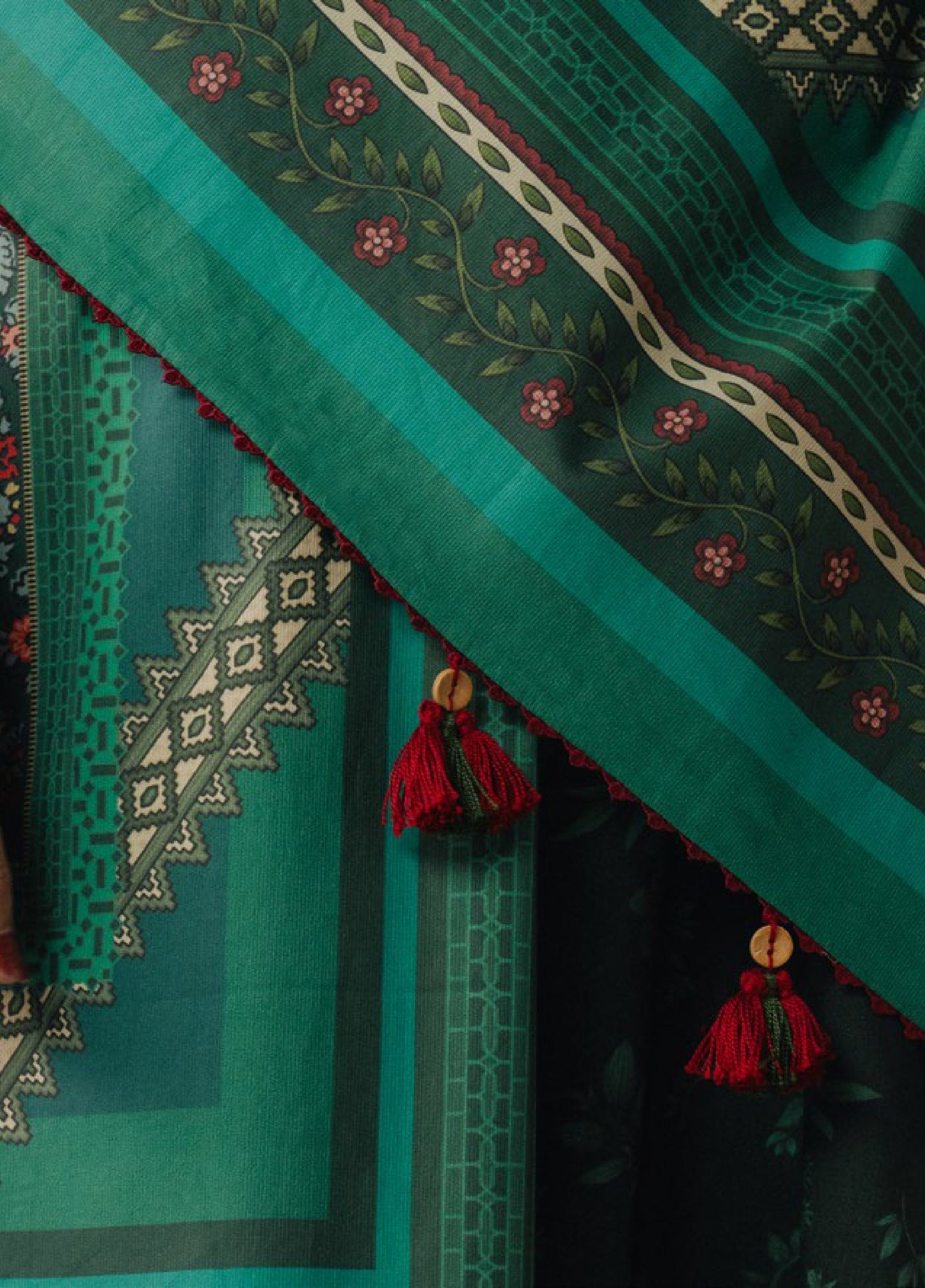 Zara Shahjahan | Coco Prints 25 | Wild Fern-2A - Official Zara Shahjahan stockist in UK - Sakeena London