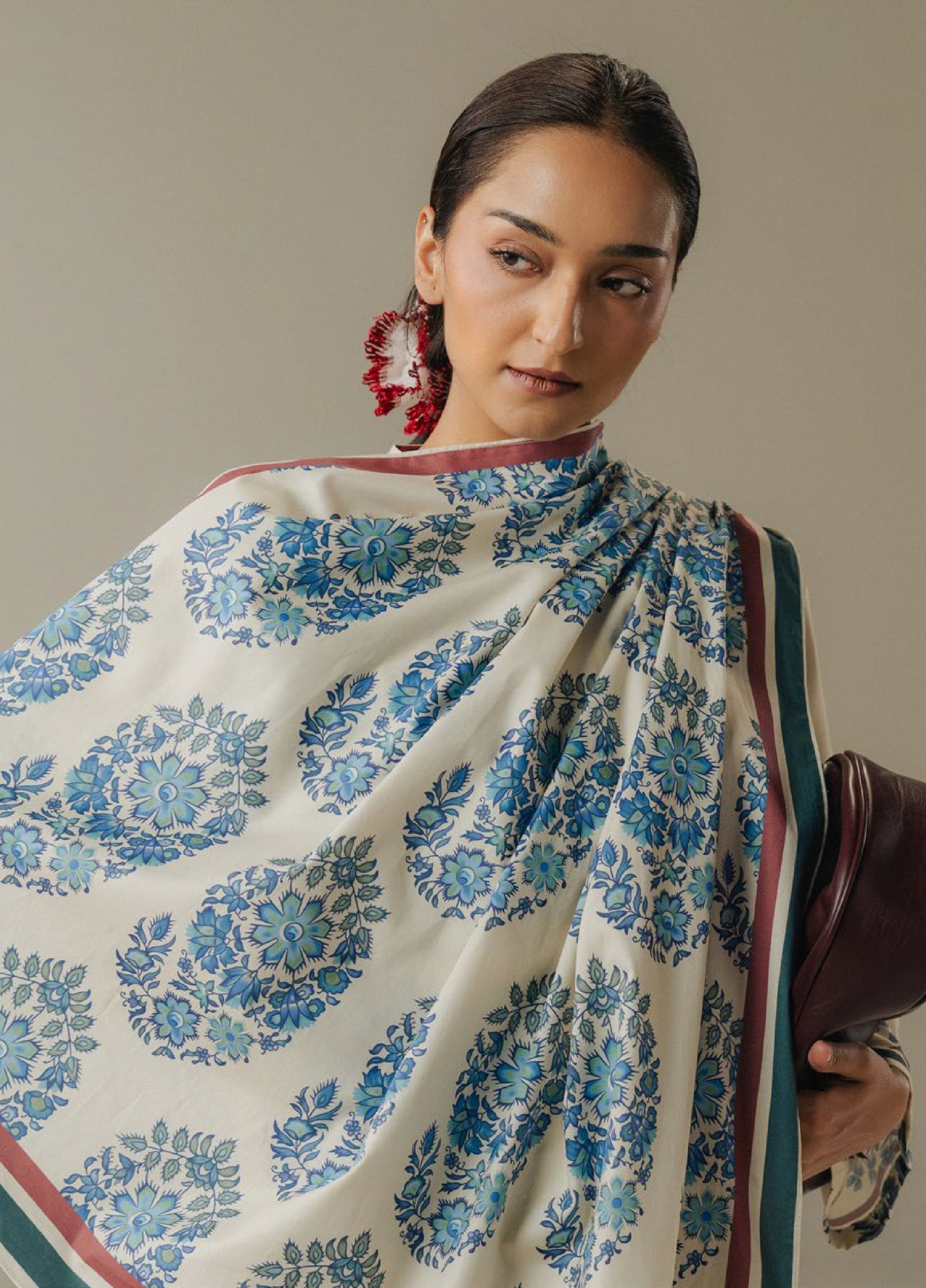 Zara Shahjahan | Coco Prints 25 |Hushed Ember-6A - Official Zara Shahjahan stockist in UK - Sakeena London
