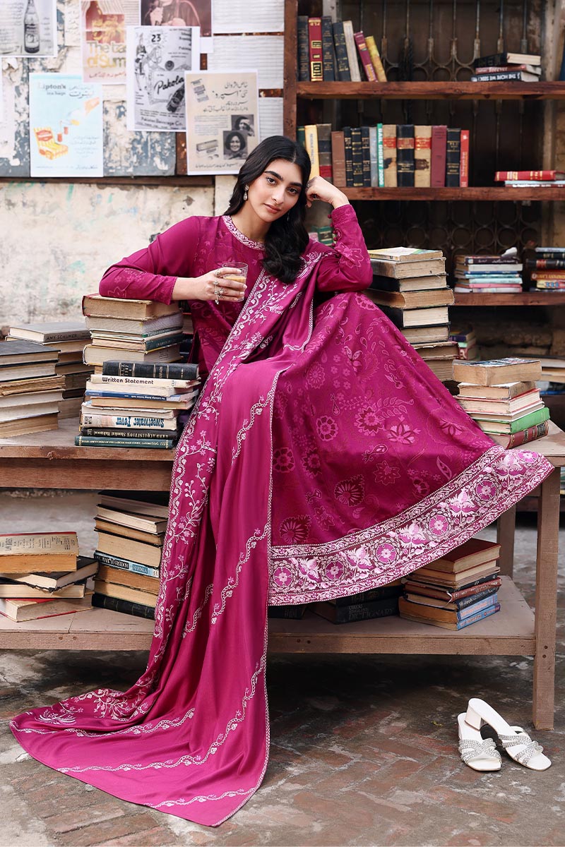 Cross Stitch | Khaddar Linen 25 | FUCHSIA THREAD - Official Cross Stitch stockist in UK - Sakeena London
