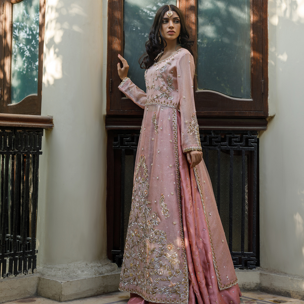 Wahajmkhan | Bahar Begum Formals | PINK BAHAR JORA - Official Wahaj M.Khan stockist in UK - Sakeena London