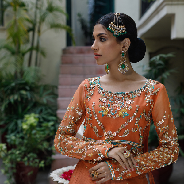 Wahajmkhan | Bahar Begum Formals | RUSTIC TURQUOISE - Official Wahaj M.Khan stockist in UK - Sakeena London