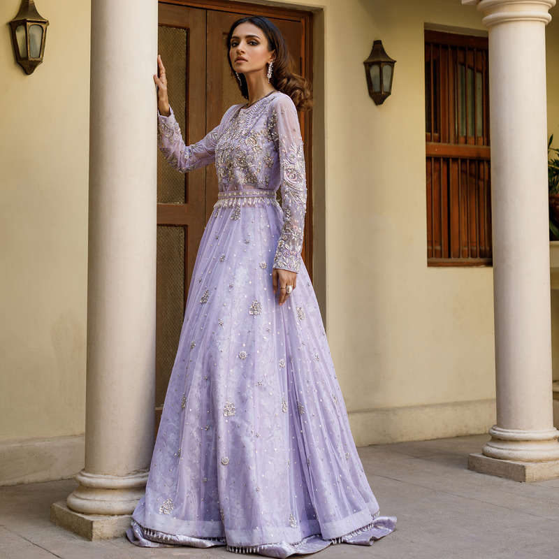 Wahajmkhan | Bahar Begum Formals | LILAC EXTRAVANGANZA - Official Wahaj M.Khan stockist in UK - Sakeena London