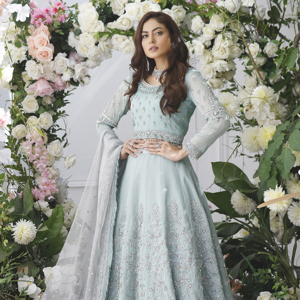 Wahajmkhan | Eden wedding Formals | MINT FEROZI LENGA - Official Wahaj M.Khan stockist in UK - Sakeena London