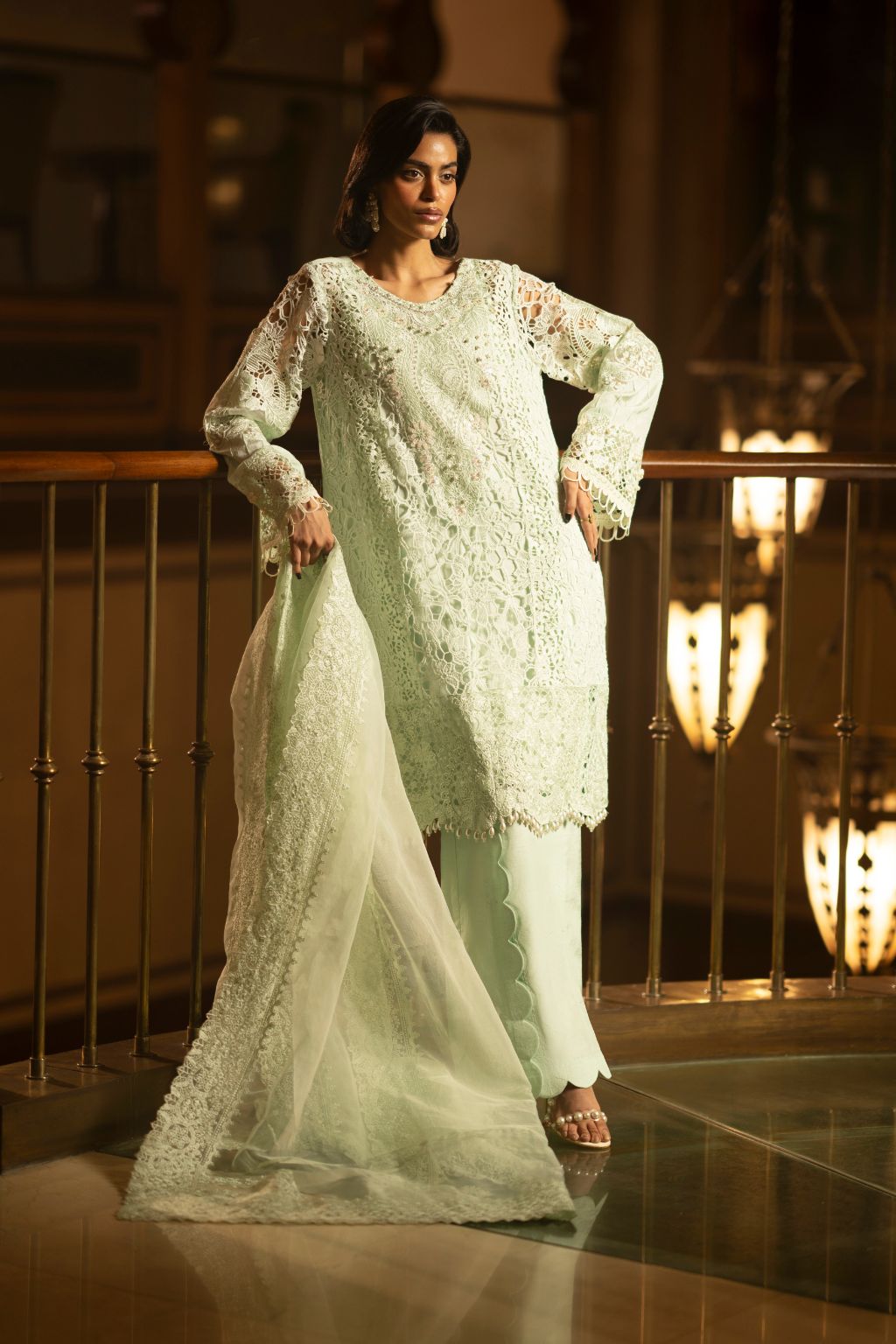 AJR Couture | Cutwork Edit 24 | LIME - Official AJR Couture stockist in UK - Sakeena London