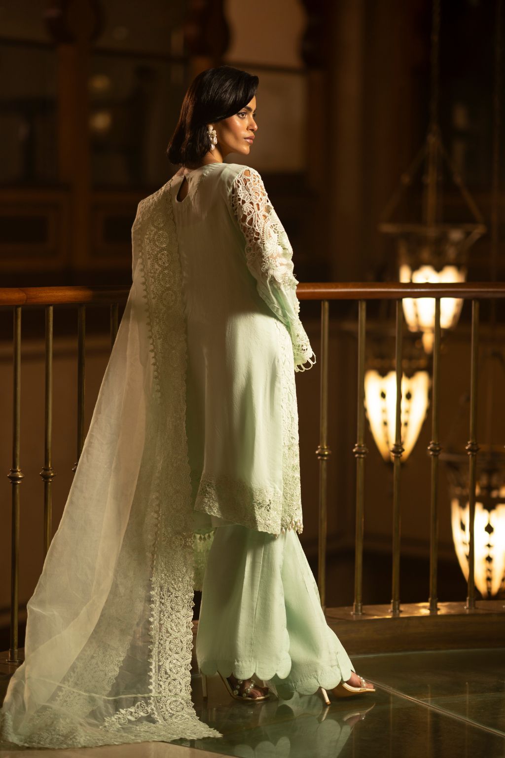 AJR Couture | Cutwork Edit 24 | LIME - Official AJR Couture stockist in UK - Sakeena London