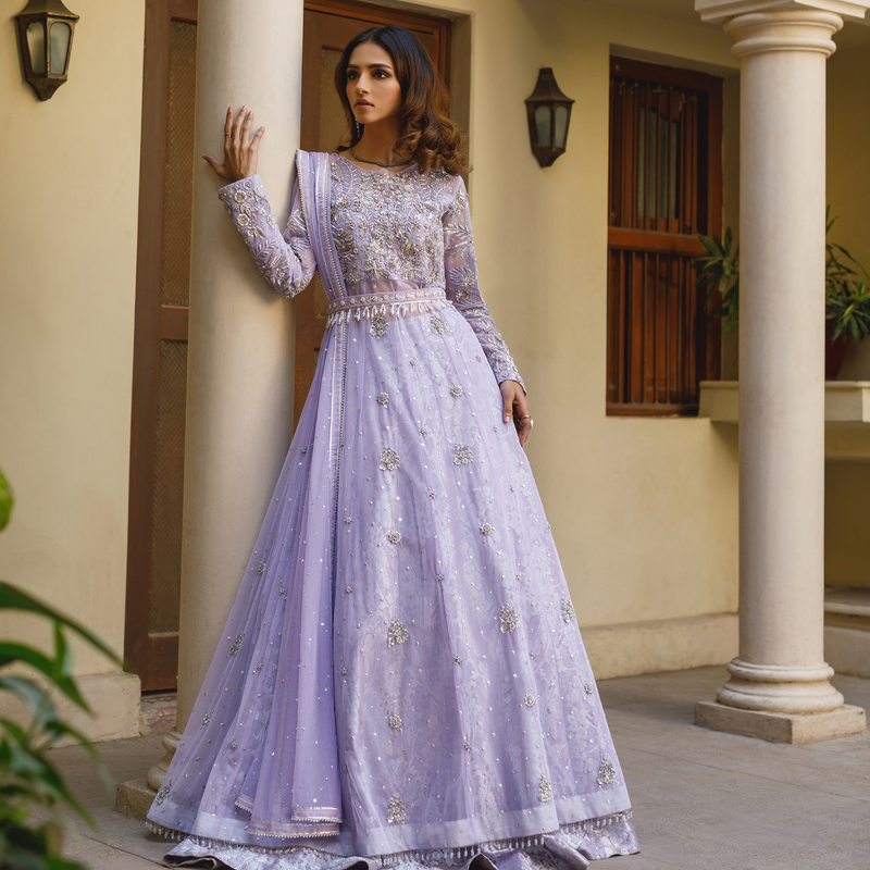 Wahajmkhan | Bahar Begum Formals | LILAC EXTRAVANGANZA - Official Wahaj M.Khan stockist in UK - Sakeena London