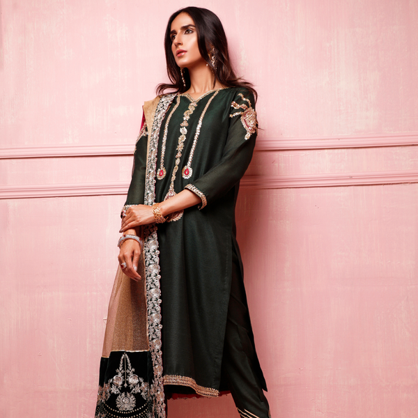 Wahajmkhan | Festive Fiesta Formals | THE JADE AFFAIR - Official Wahaj M.Khan stockist in UK - Sakeena London