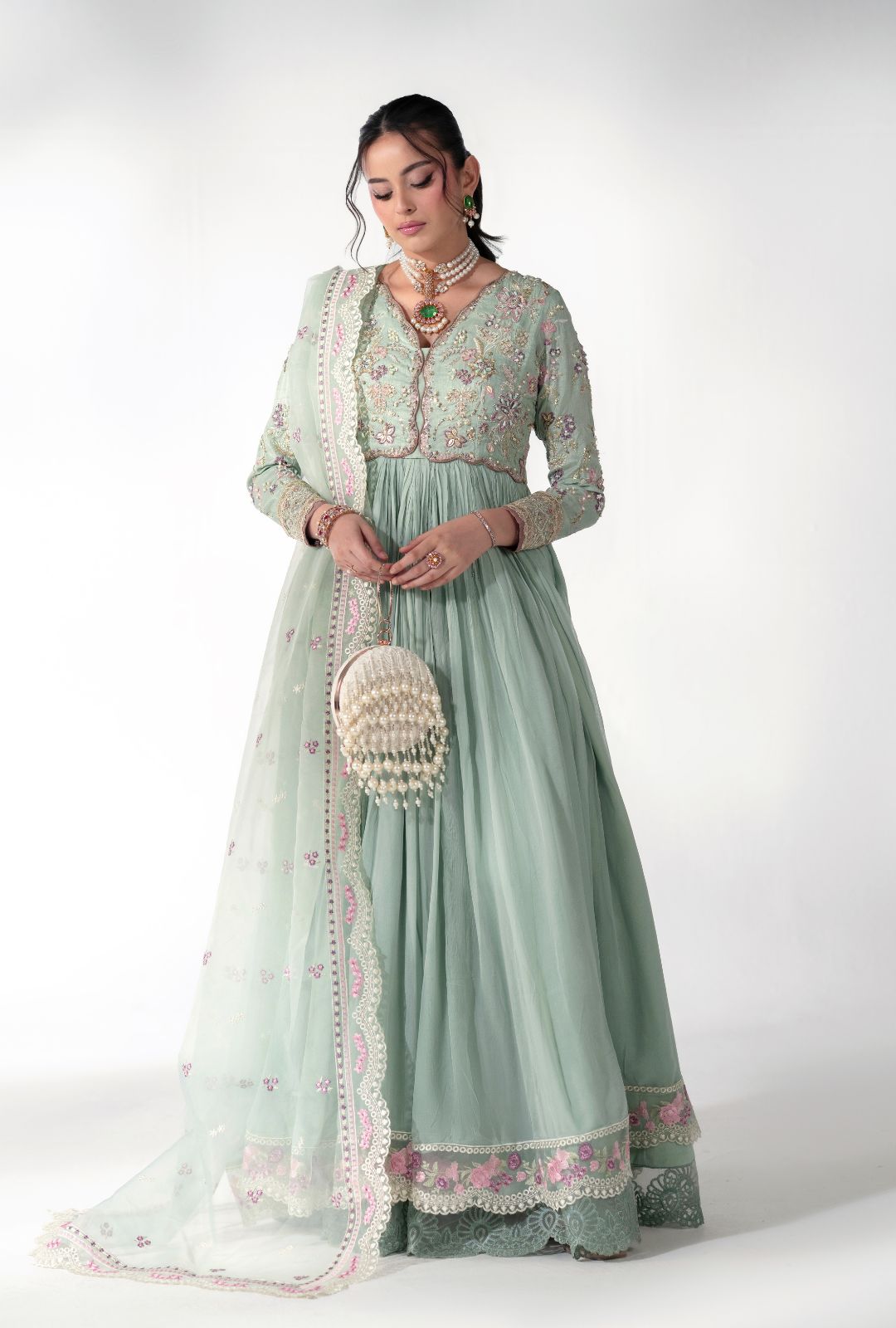 AJR Couture | Luxe Pret 25 | Satin Serenity - Official AJR Couture stockist in UK - Sakeena London