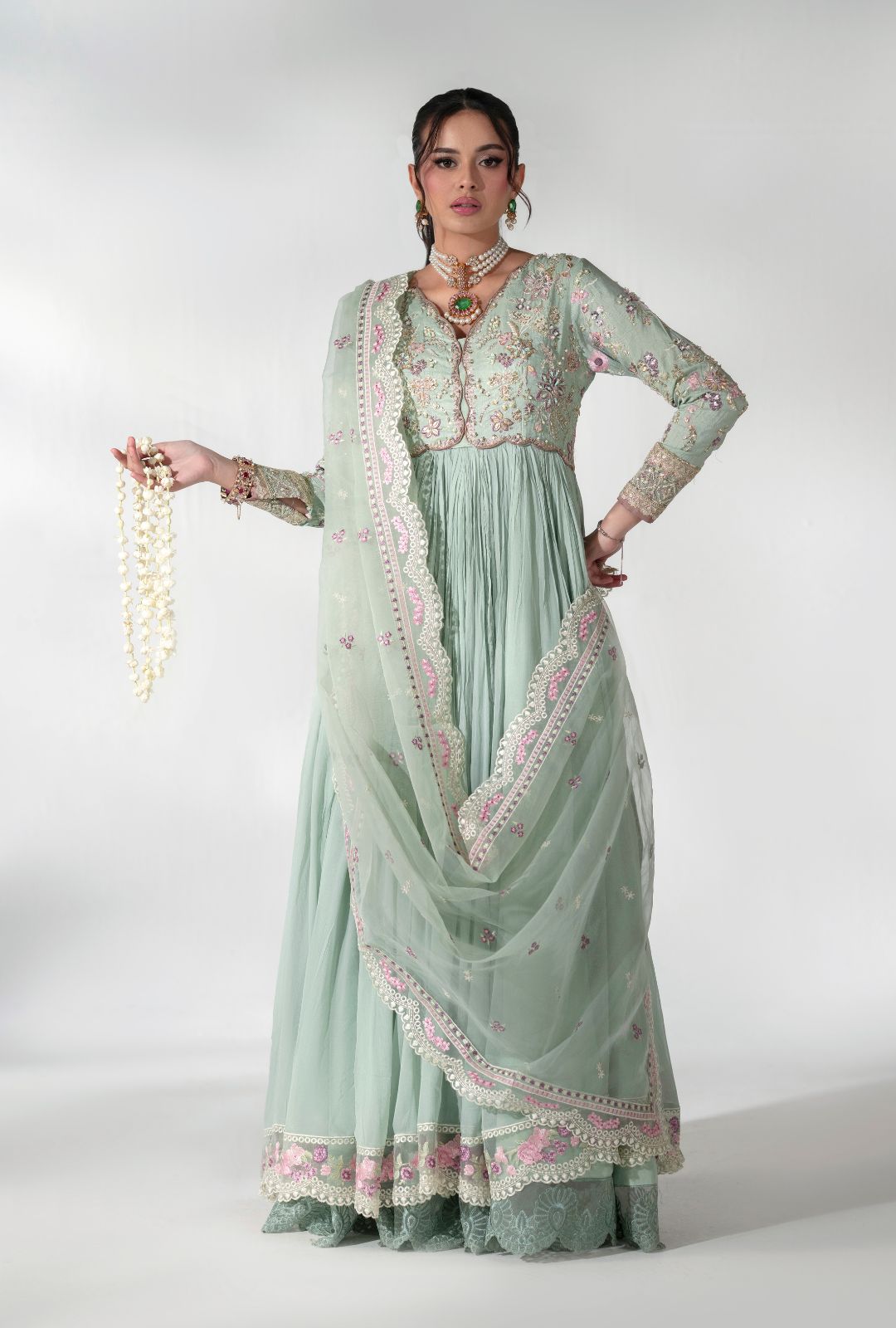 AJR Couture | Luxe Pret 25 | Satin Serenity - Official AJR Couture stockist in UK - Sakeena London