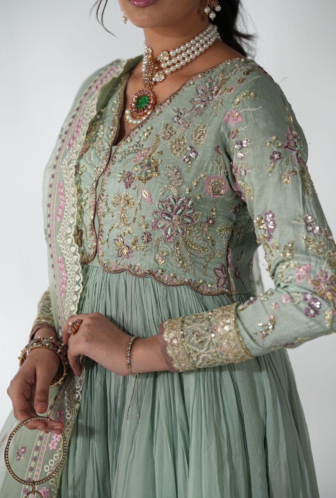 AJR Couture | Luxe Pret 25 | Satin Serenity - Official AJR Couture stockist in UK - Sakeena London
