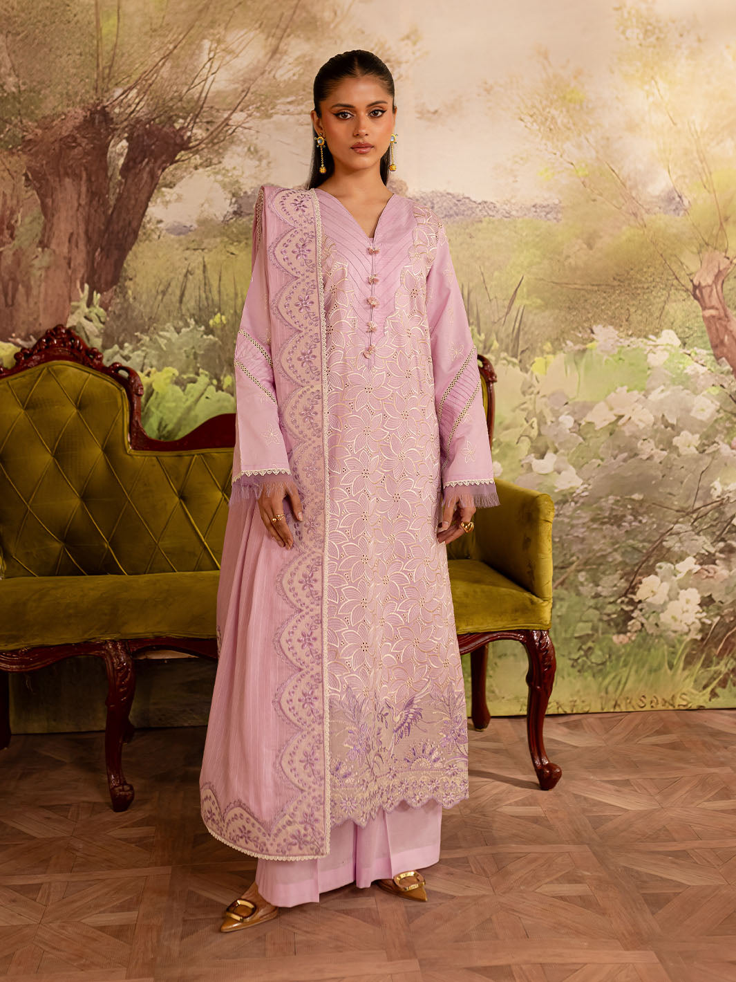 Mahnur | Twilight Luxury Lawn 25 | VIOLETTA - Official Mahnur stockist in UK - Sakeena London