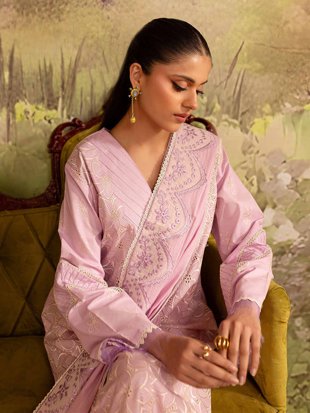 Mahnur | Twilight Luxury Lawn 25 | VIOLETTA - Official Mahnur stockist in UK - Sakeena London